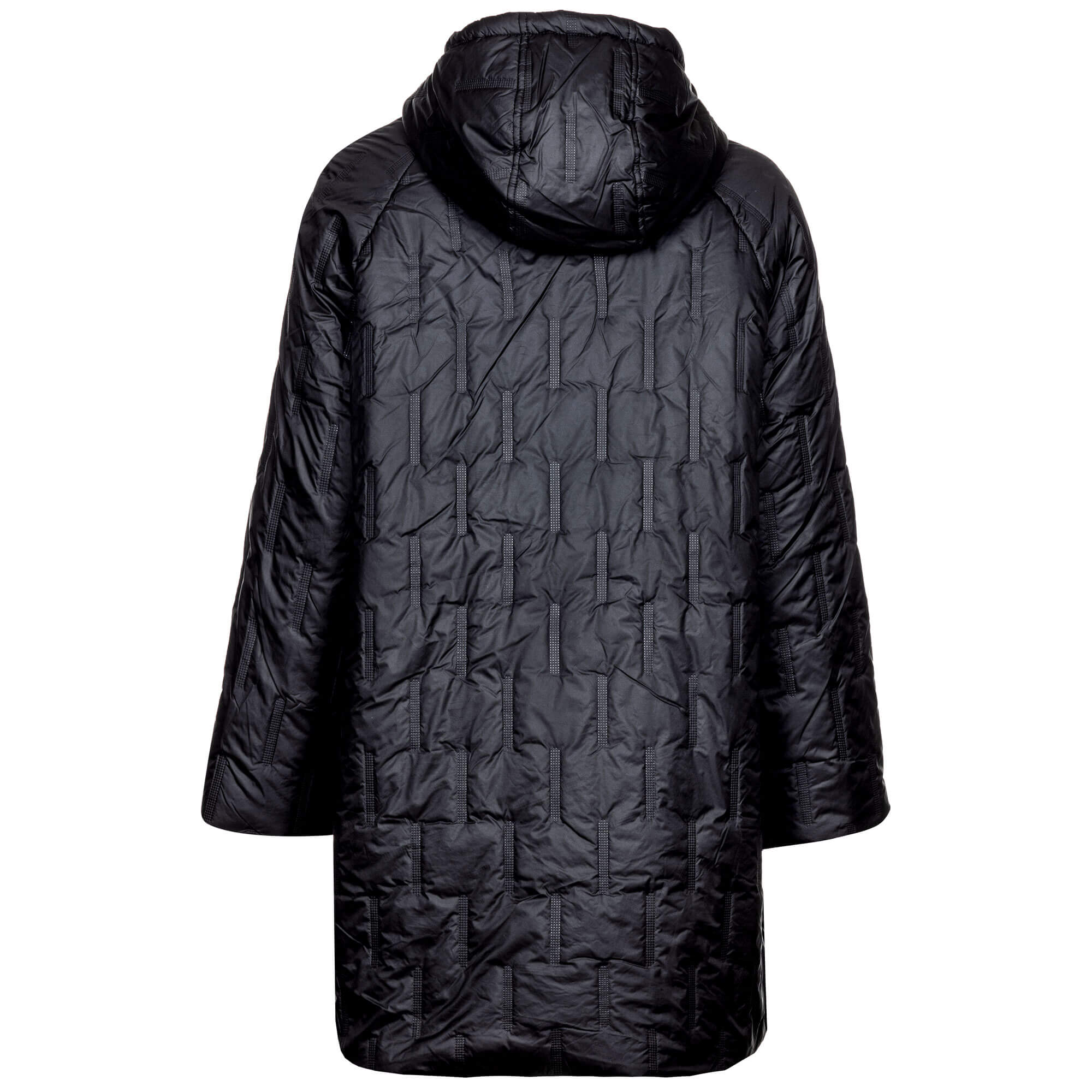 Hinteransicht der Damen Jacke Padded Coat "Ellen", in Schwarz