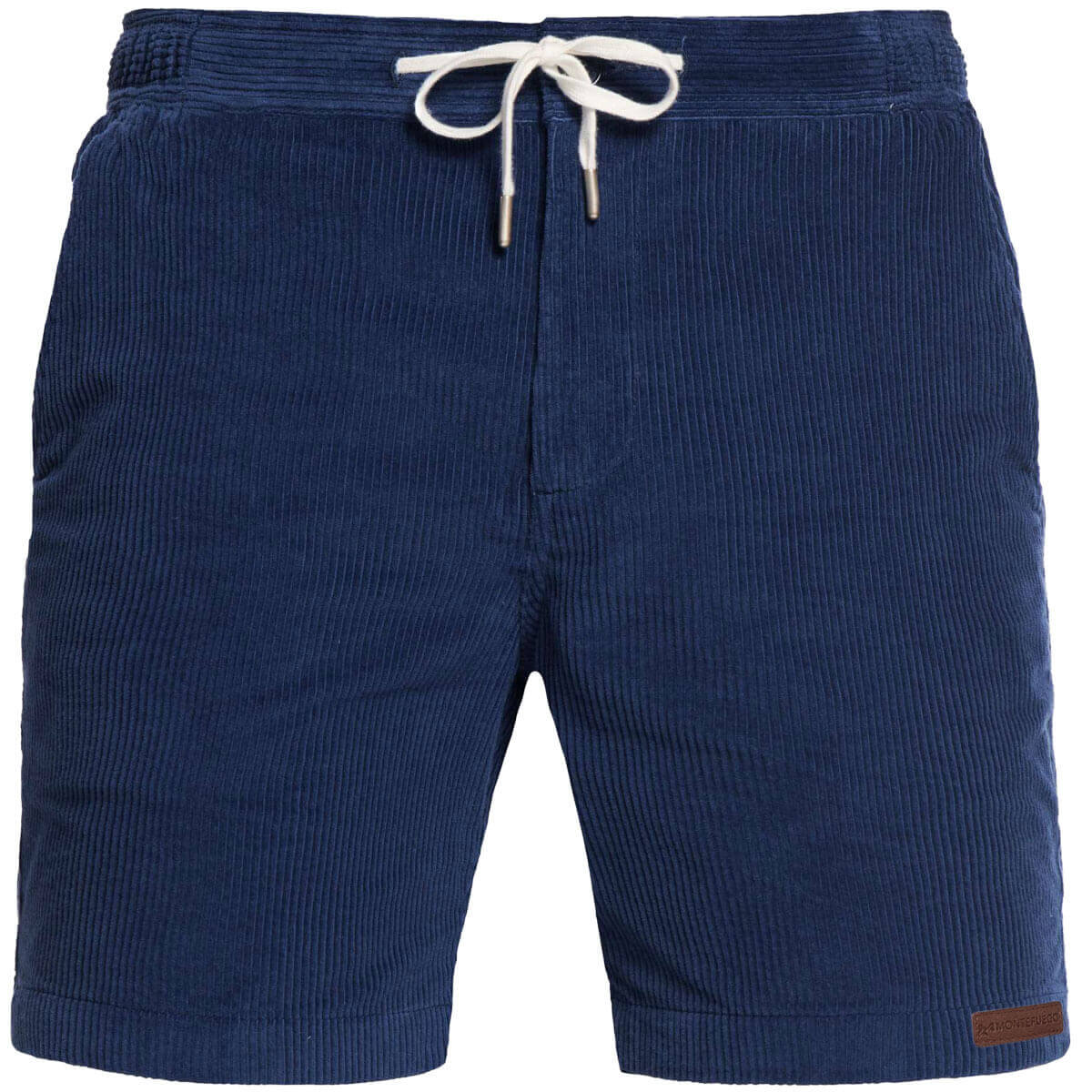 Vorderansicht der Herren Cord Shorts "Sommer" in der Farbe Blau