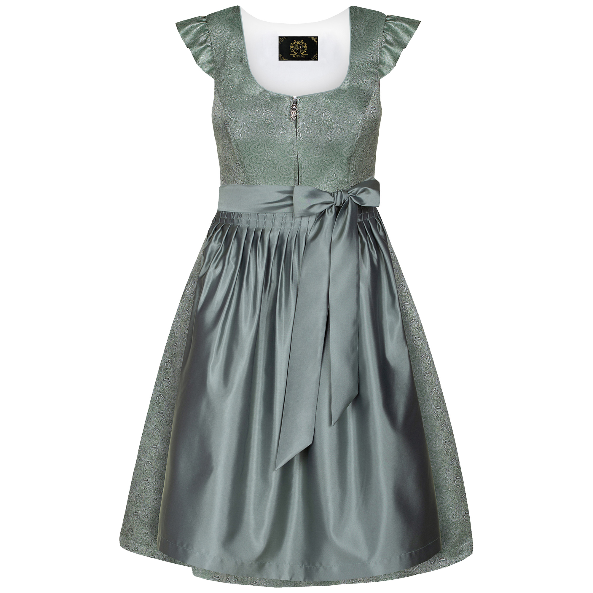 Kinderdirndl "Lina", Salbei-Grau