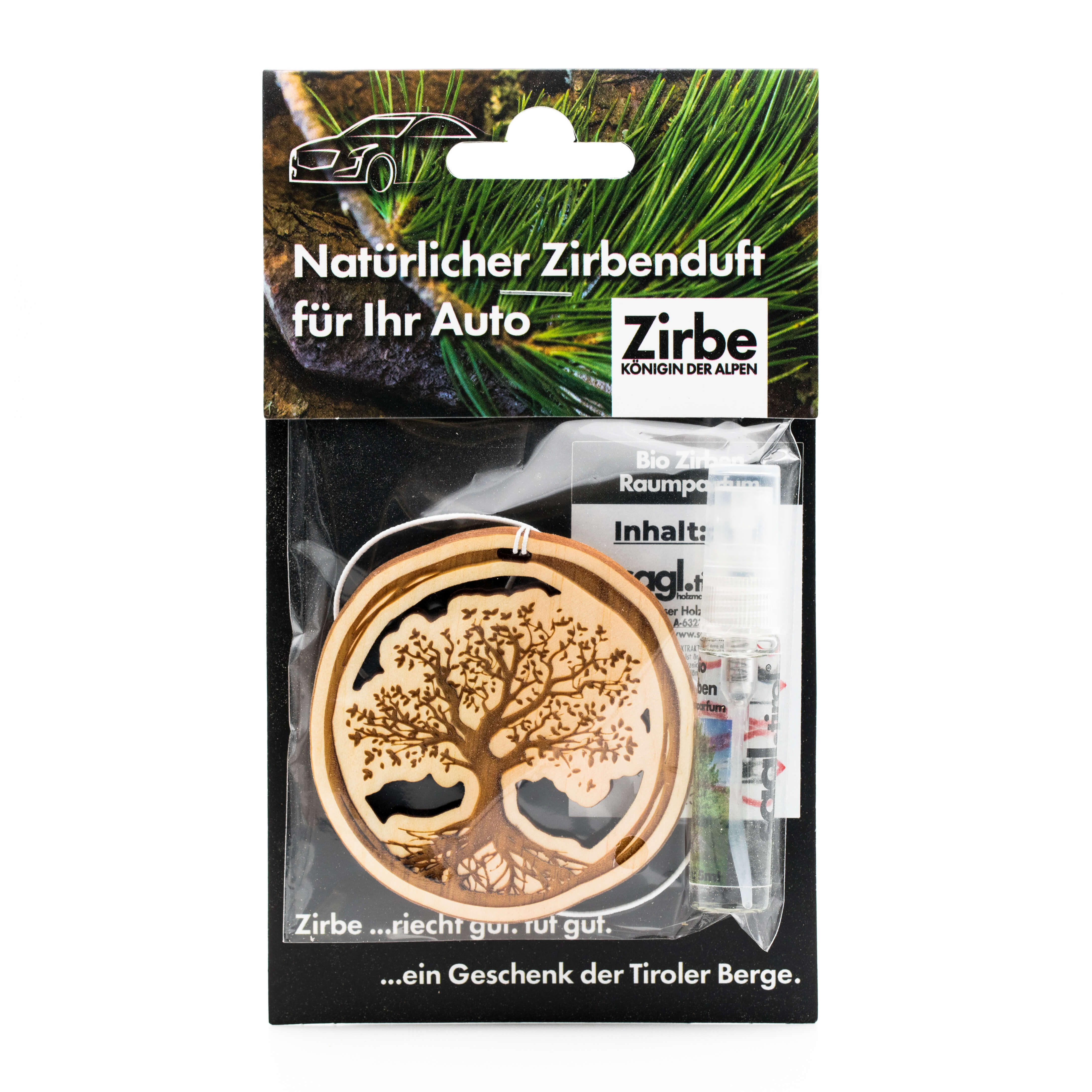 Autoduft aus Zirbe "Baum des Lebens"