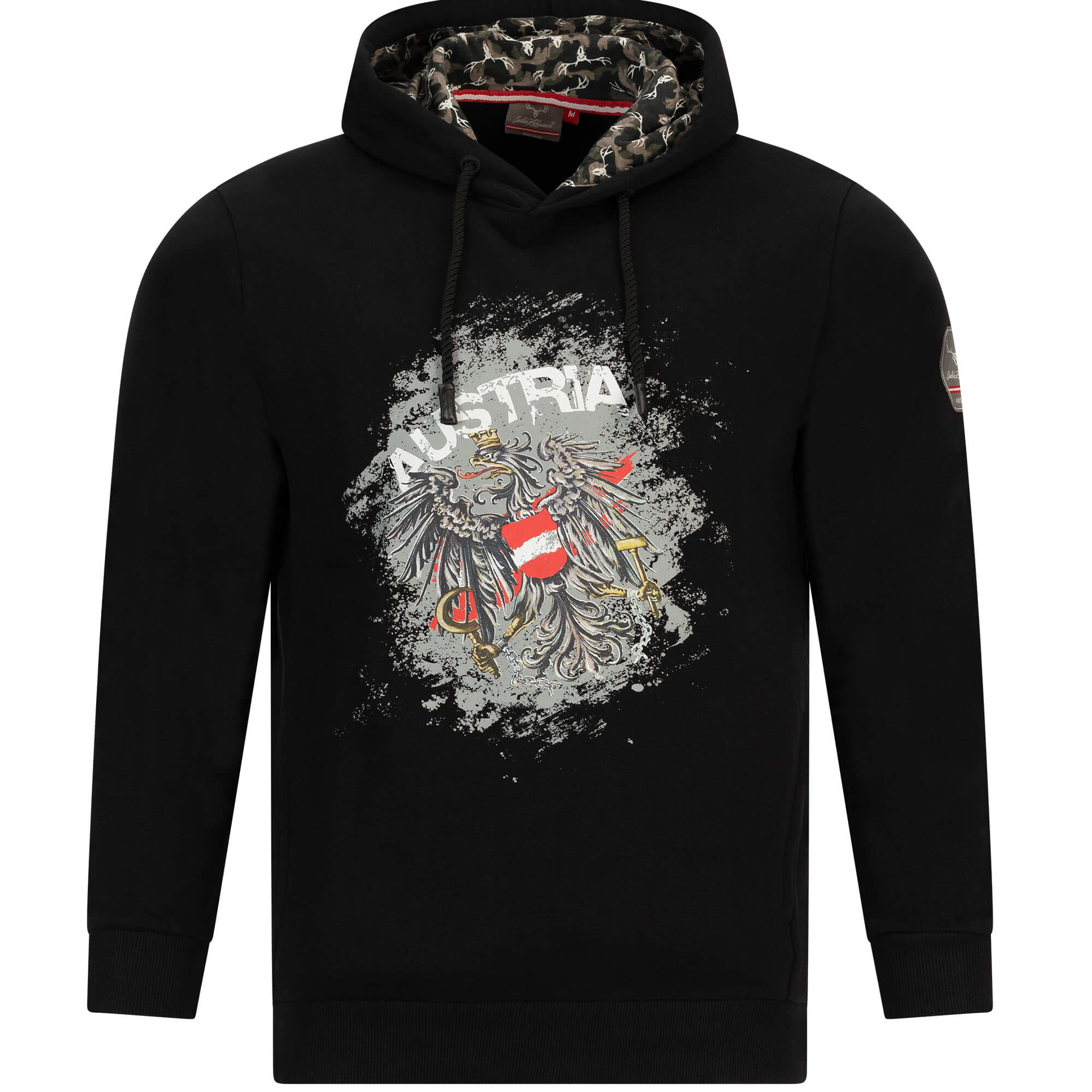 Unisex Hoodie "Austria", Schwarz