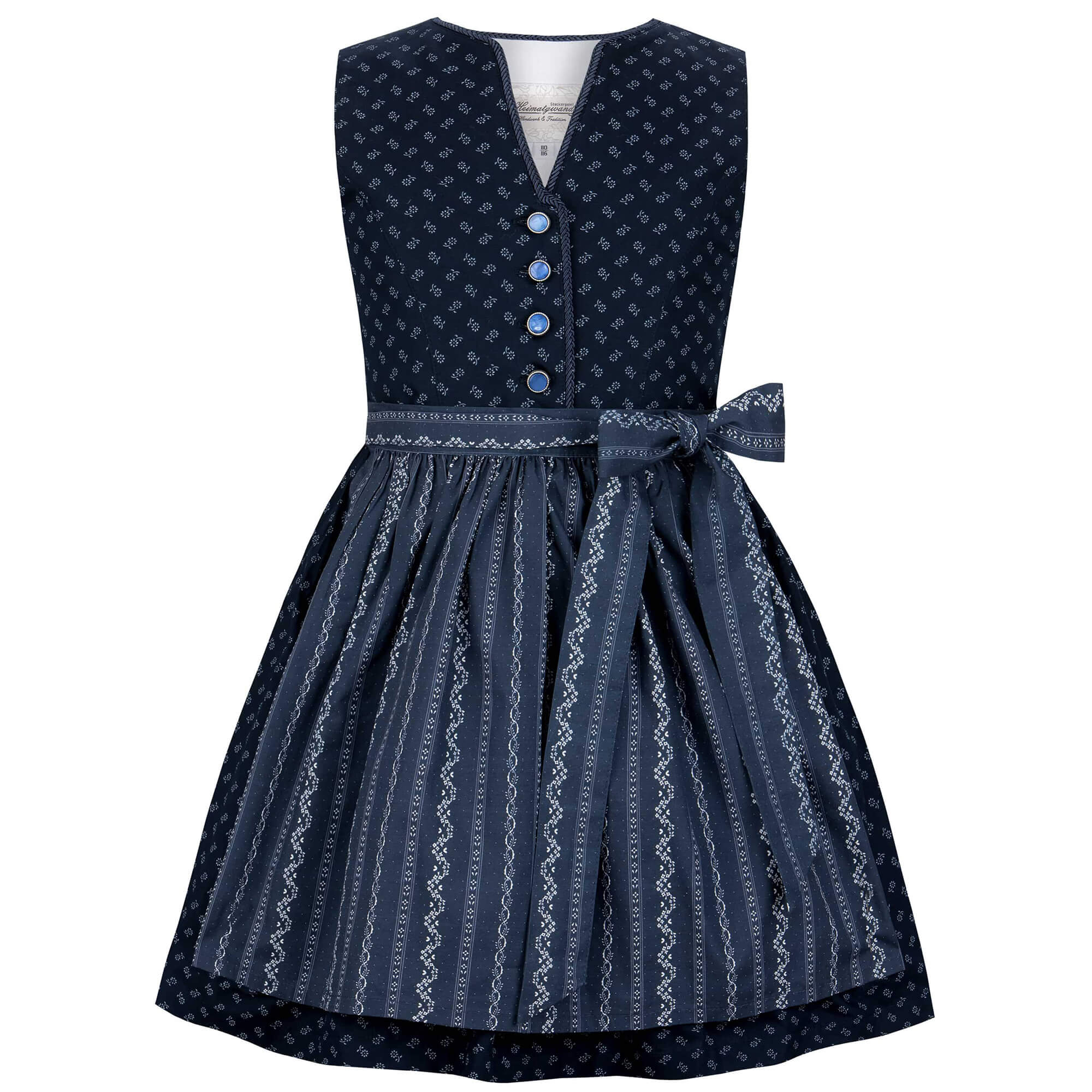 Kinderdirndl "Leni", Blau