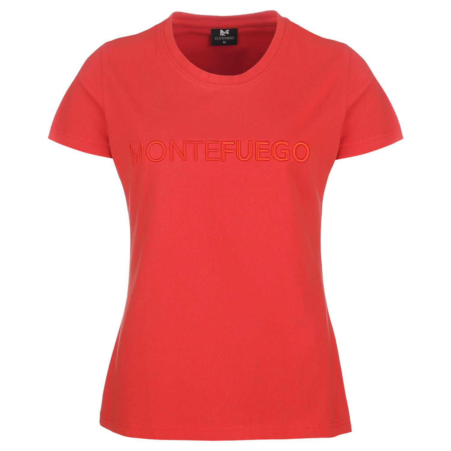 Vorderansicht des Damen T-Shirts "Frieda", in Rot