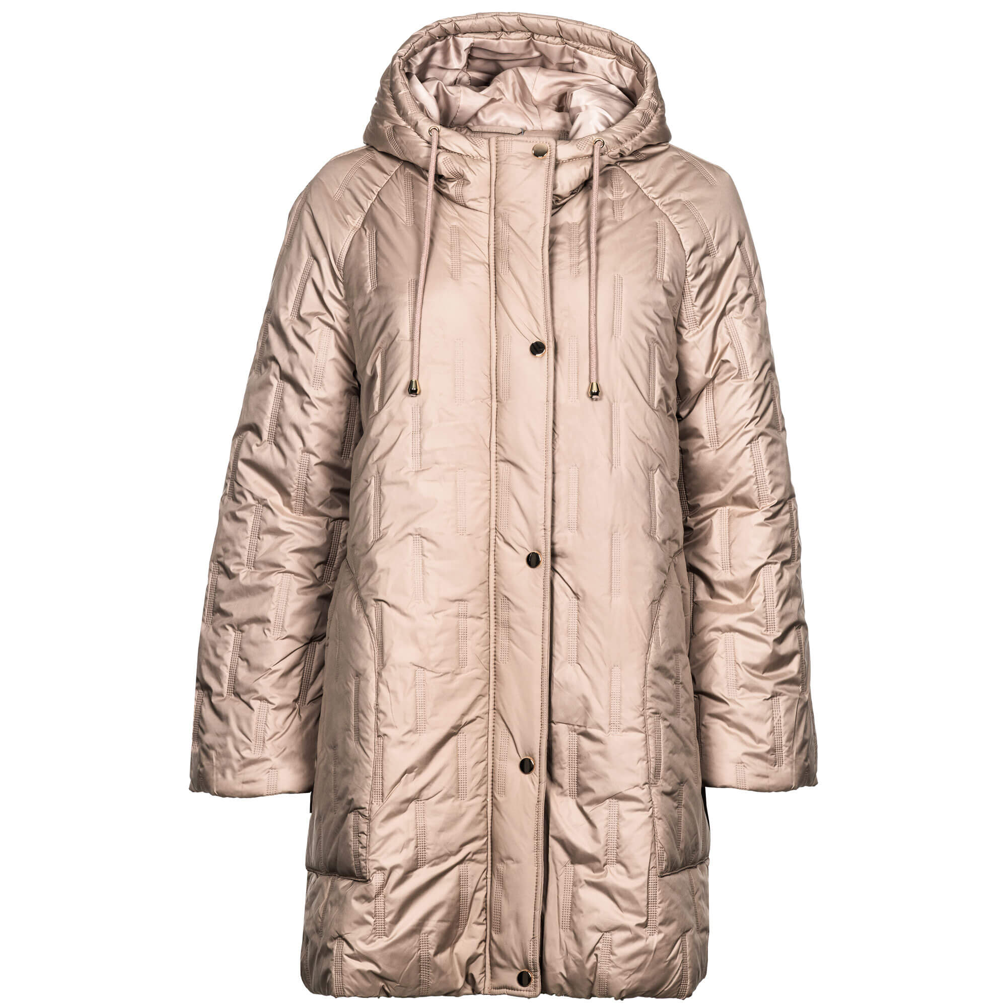 Vorderansicht der Damen Jacke Padded Coat "Ellen", in Beige