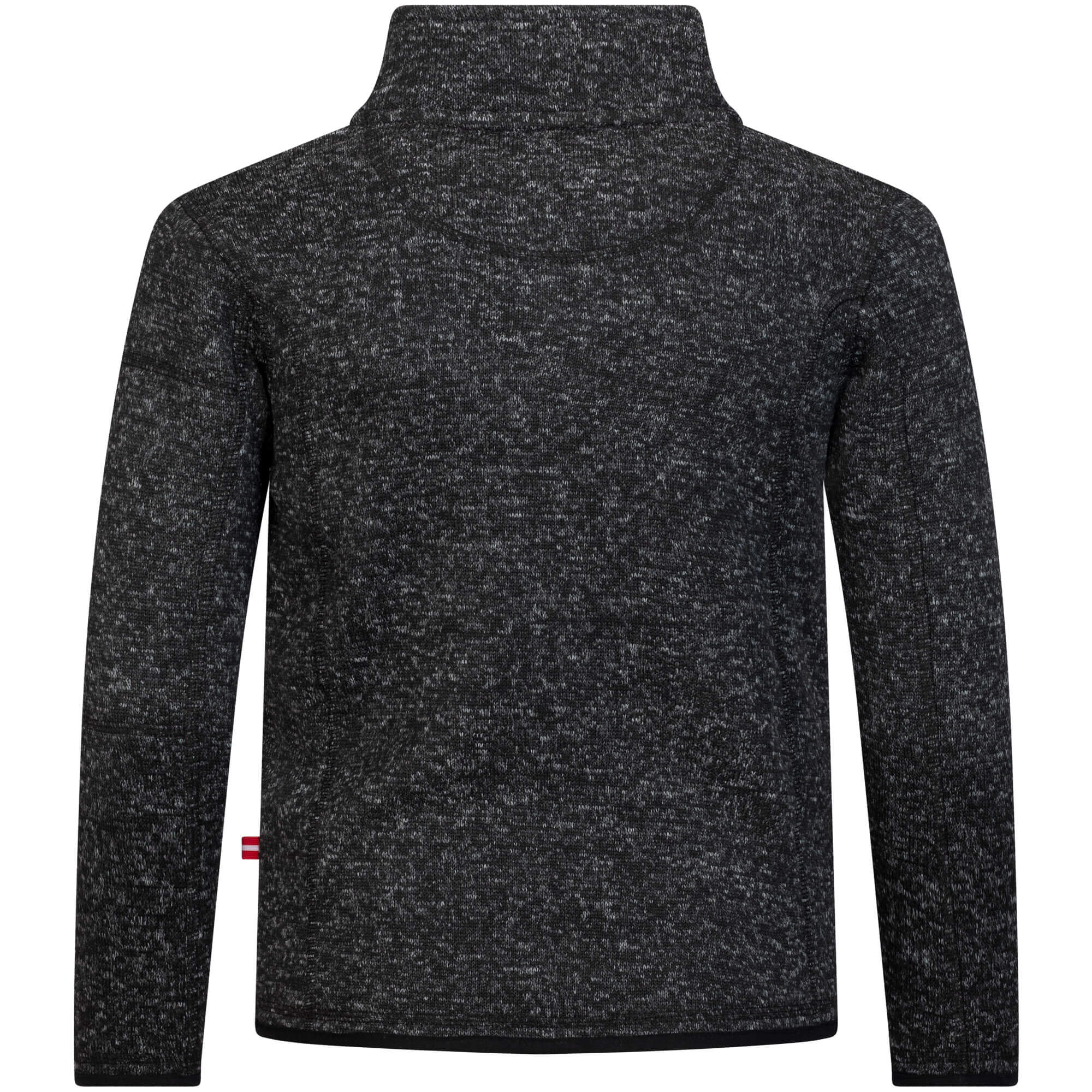 Rückansicht der Kinder Strickfleece Jacke "Montefuego", in der Farbe Anthrazit