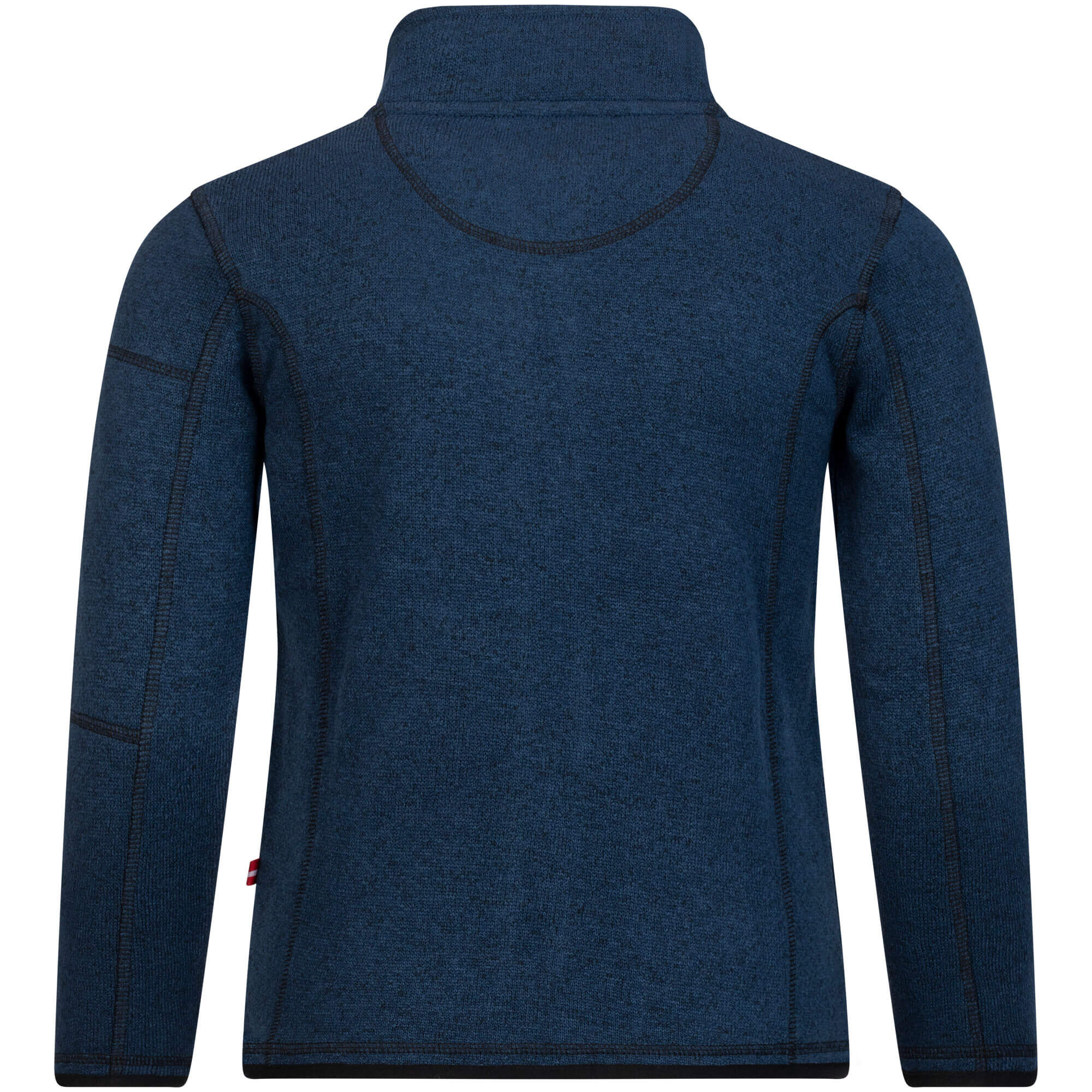 Rückansicht der Kinder Strickfleece Jacke "Montefuego", in der Farbe Blau
