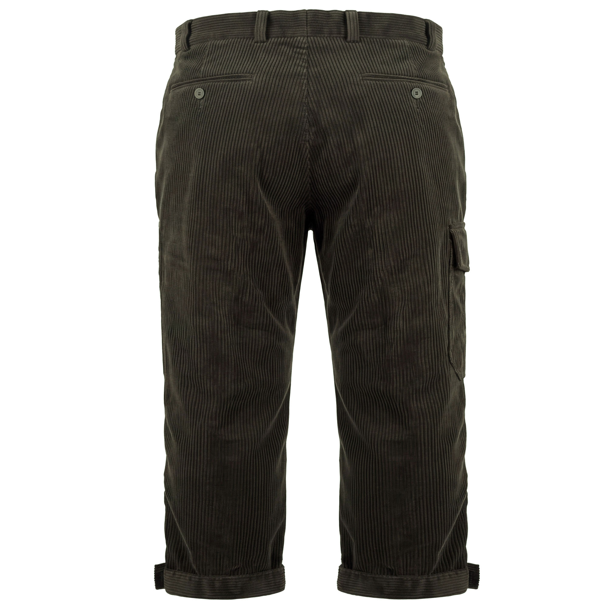 Hinteransicht der Herren Jagdhose Kniebrock 270-003 in der Farbe Dunkelgrün