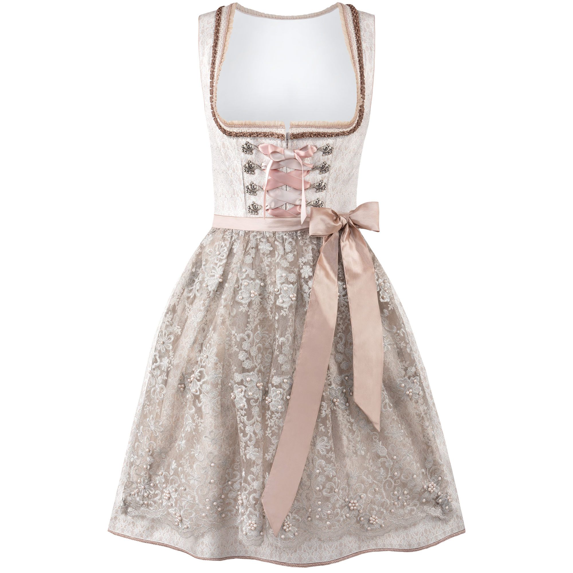 Damen Dirndl "Evianne", Altrosa-Taupe