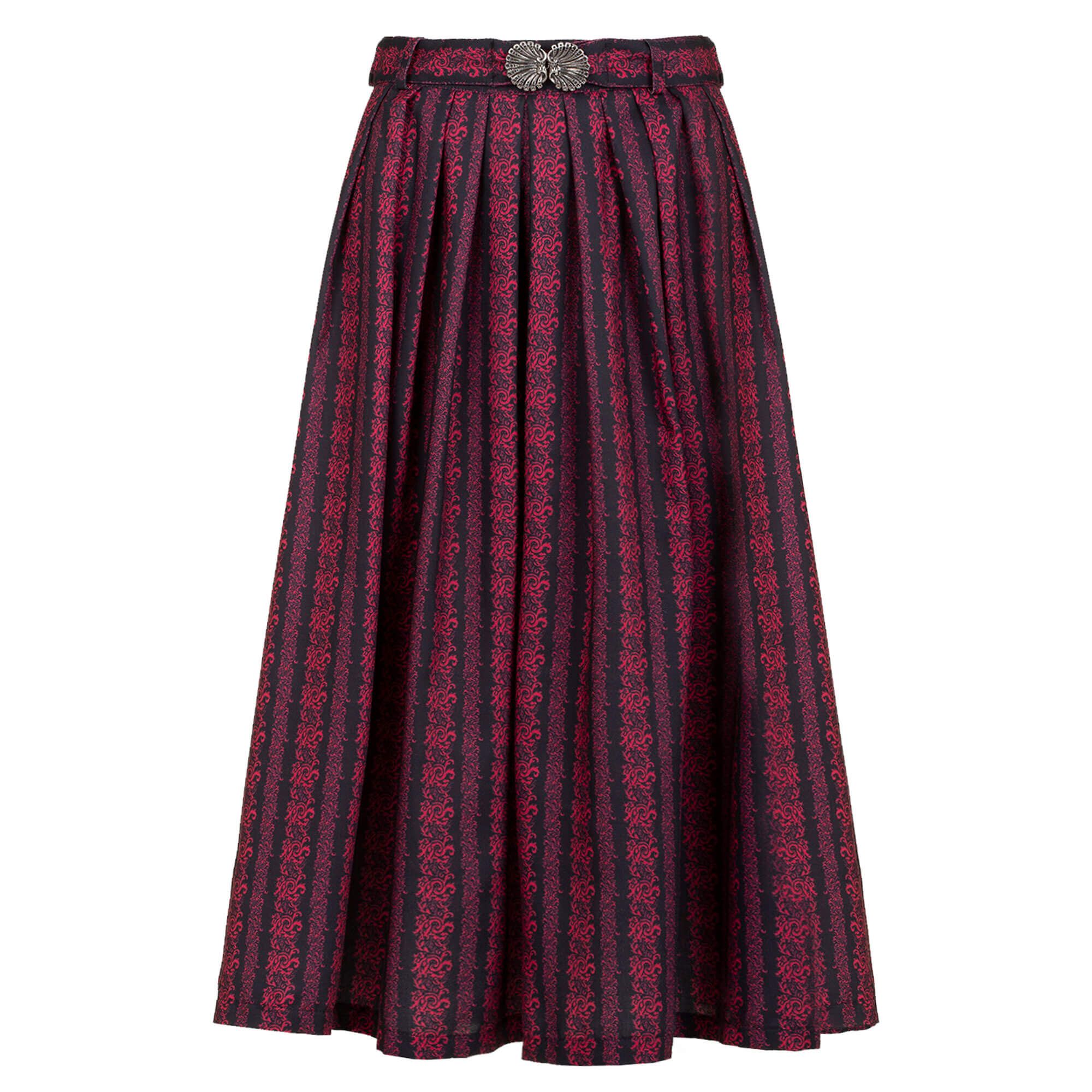 Damen Rock "Minnie", Schwarz Rot 