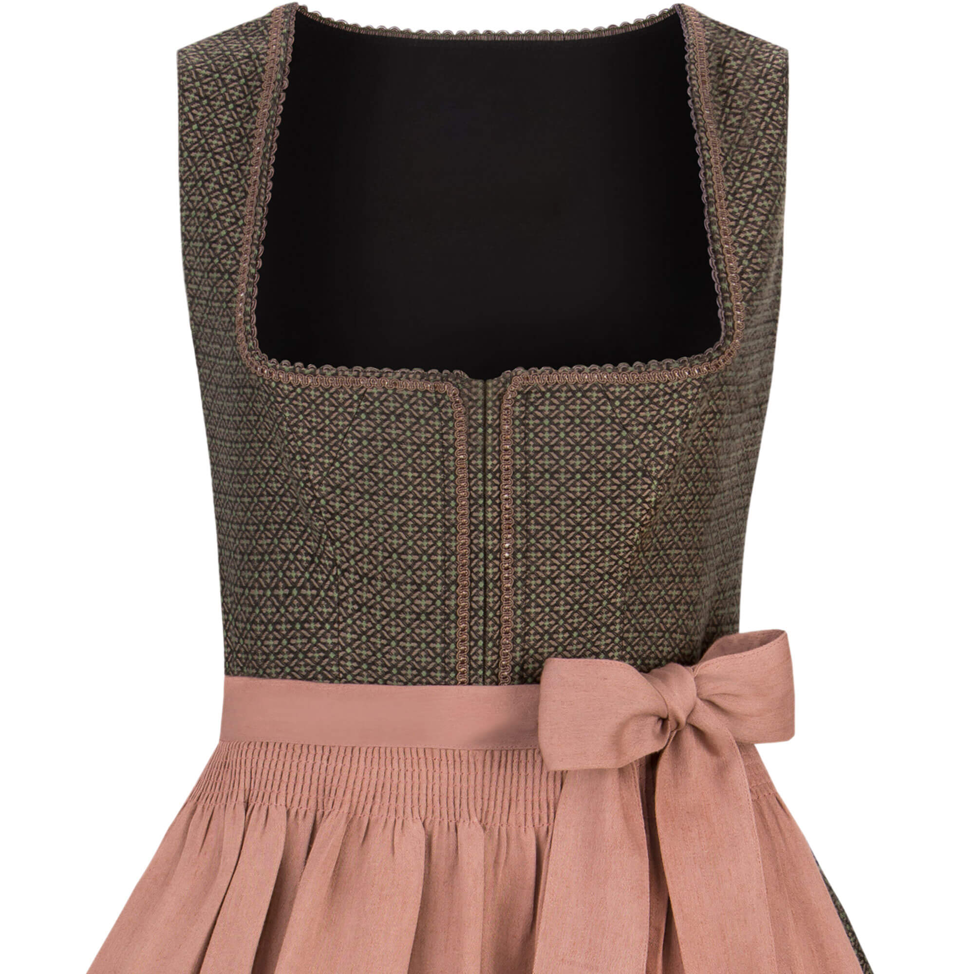 Detailansicht des Damen Dirndls "Jana", Altrosa