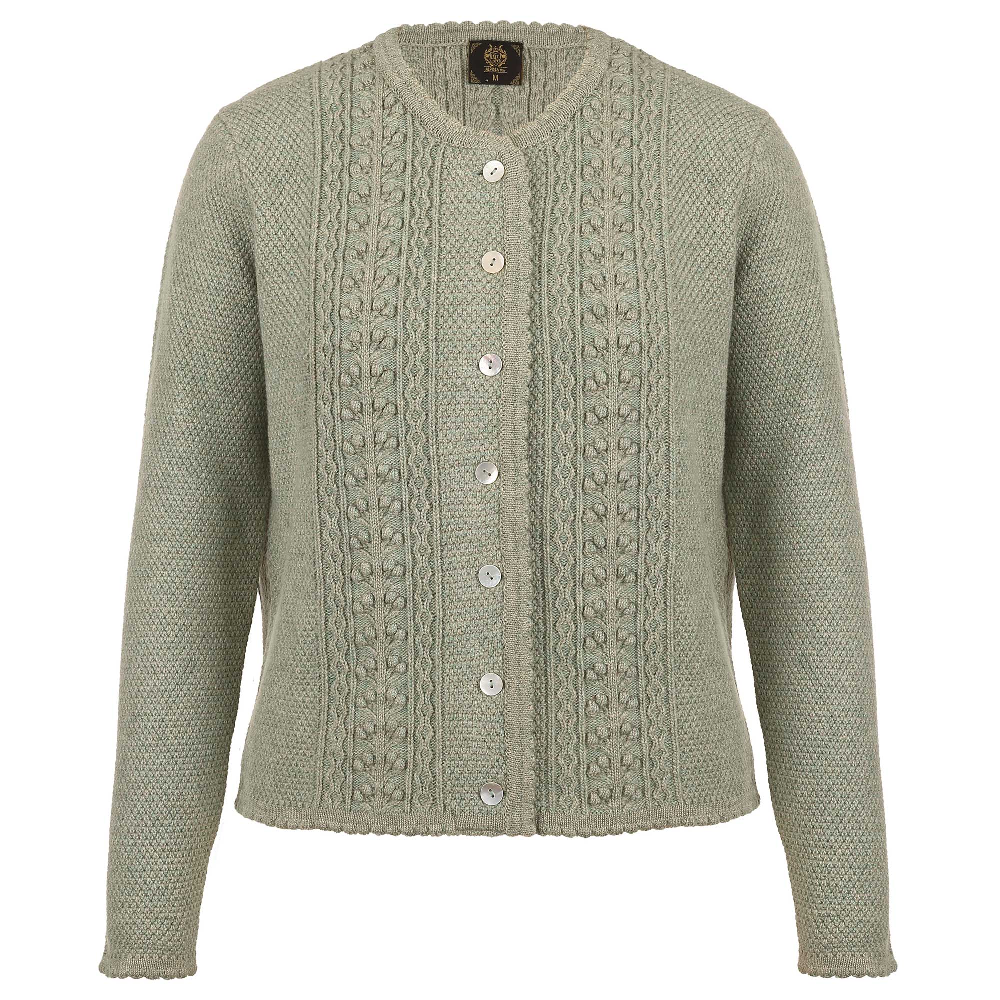 Damen Strickjacke "Fuschlsee", Grün-Melange