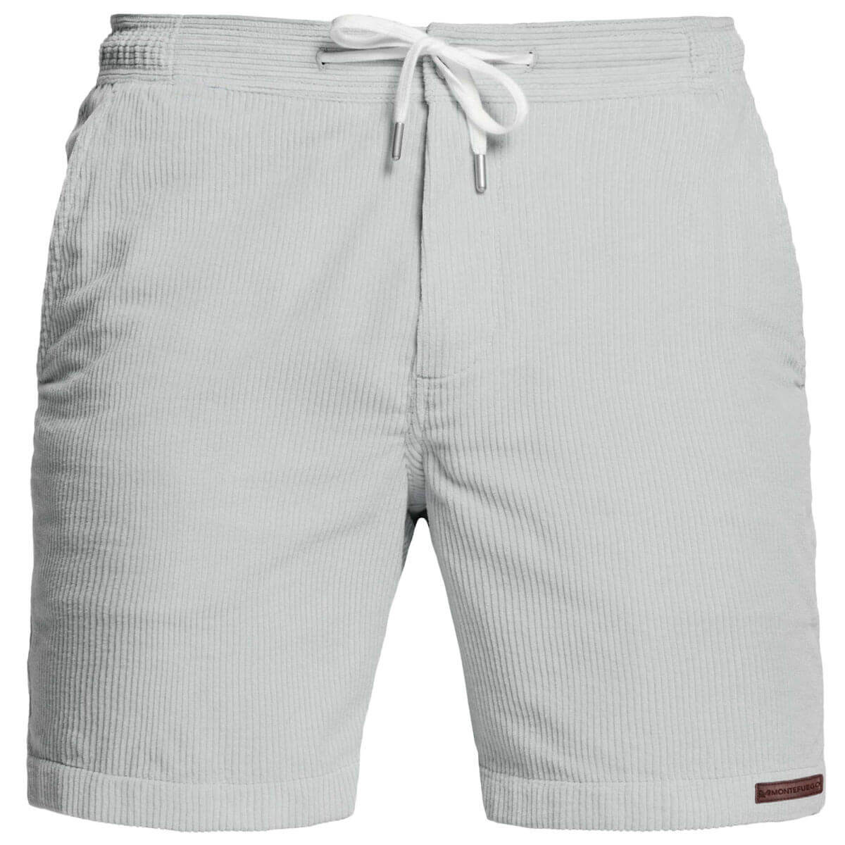 Vorderansicht der Herren Cord Shorts "Sommer" in der Farbe Hellgrau