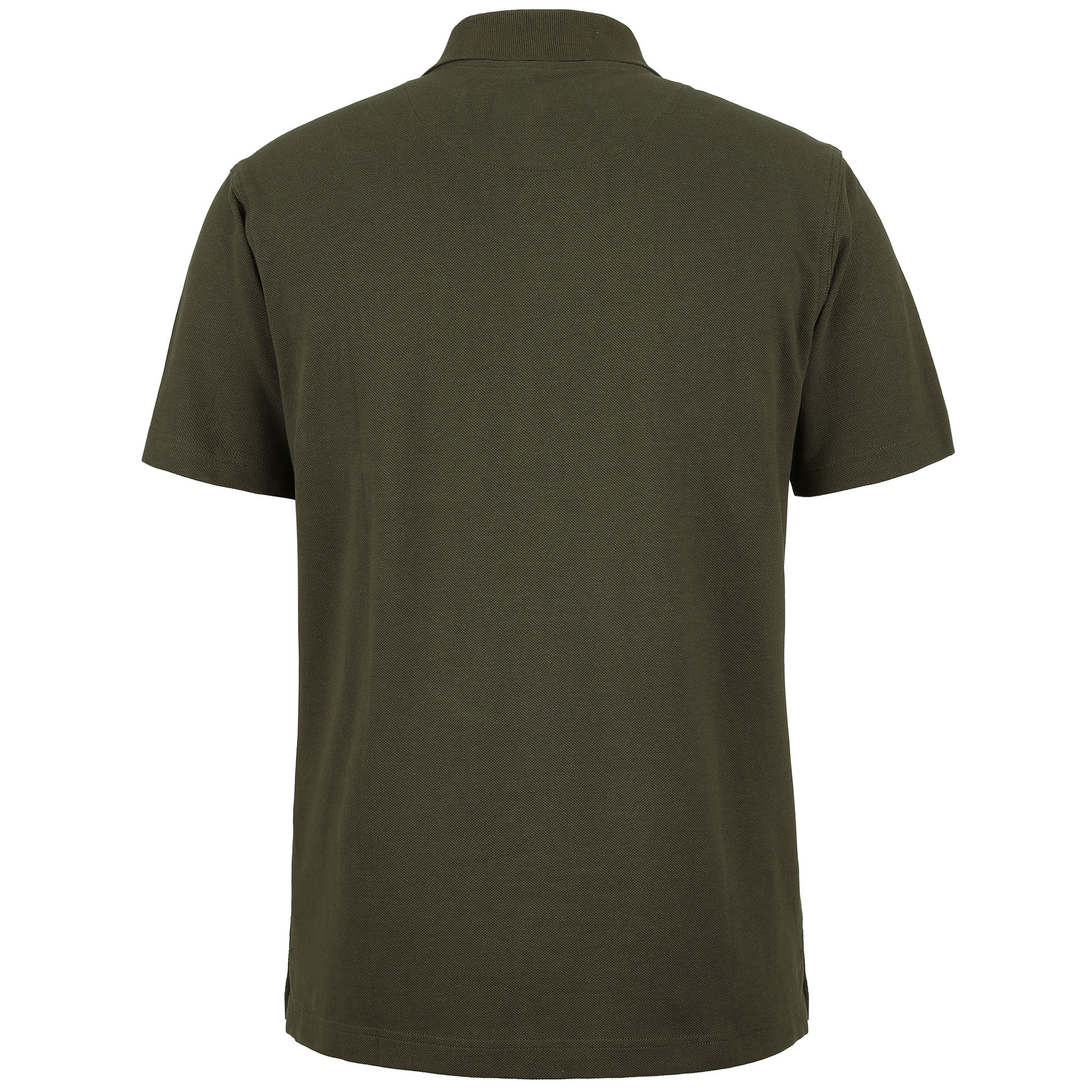 Hinteransicht des Herren Jagdpoloshirts "Hunt" in Braun