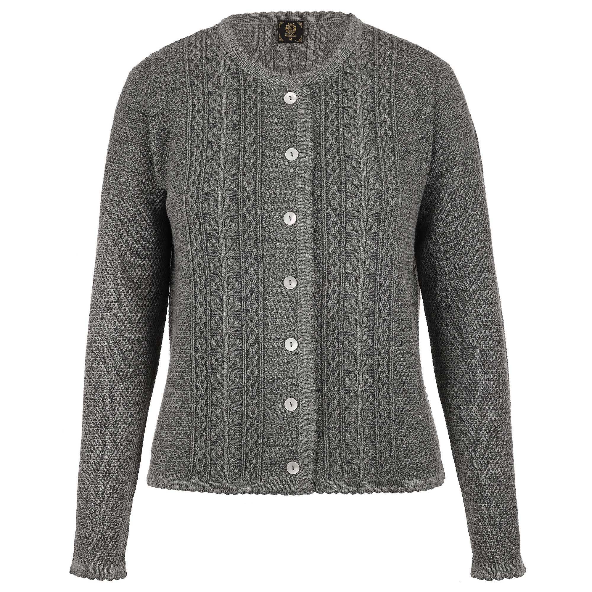 Damen Strickjacke "Fuschlsee", Anthrazit-Melange