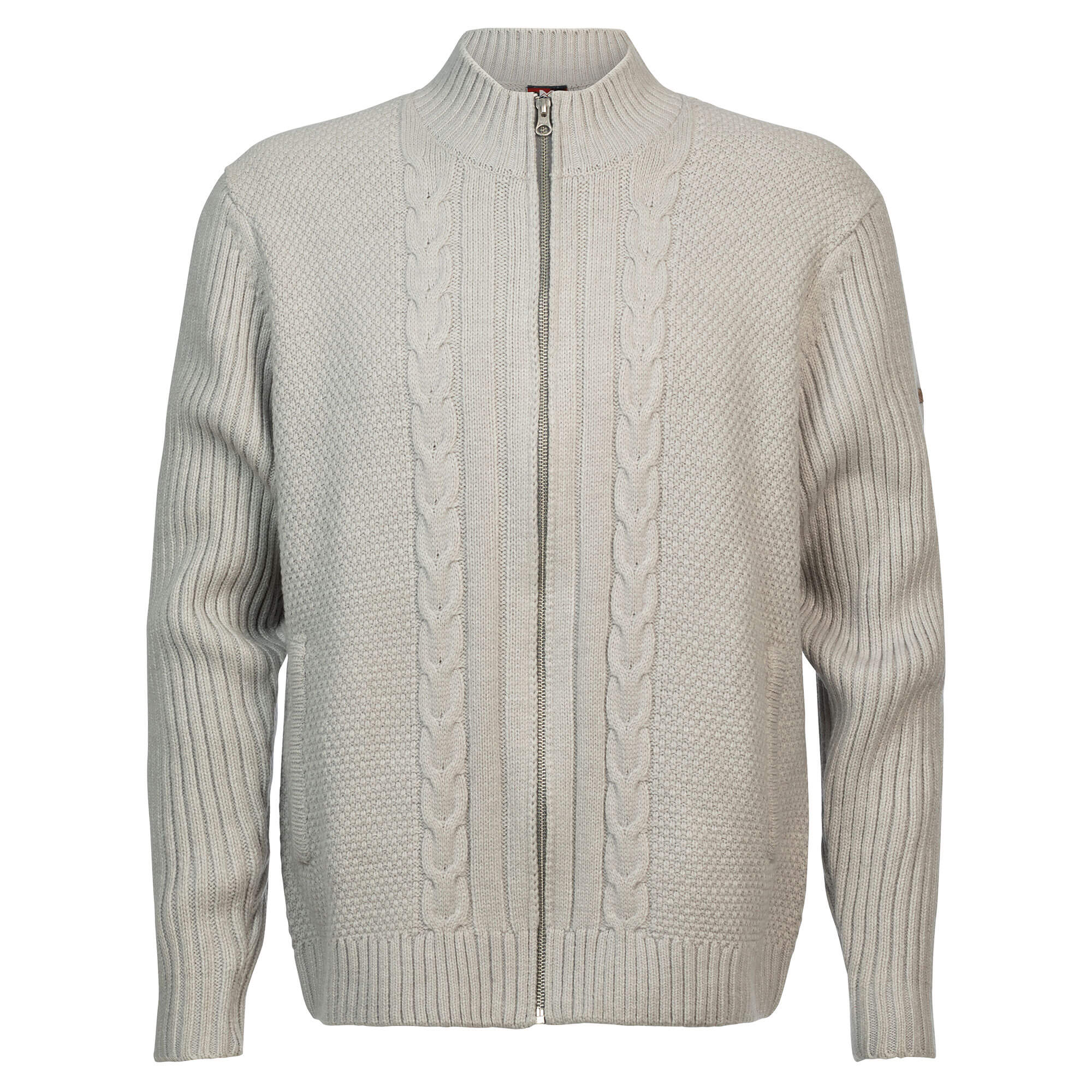 Herren Strickjacke "Noel", Solid-Grey