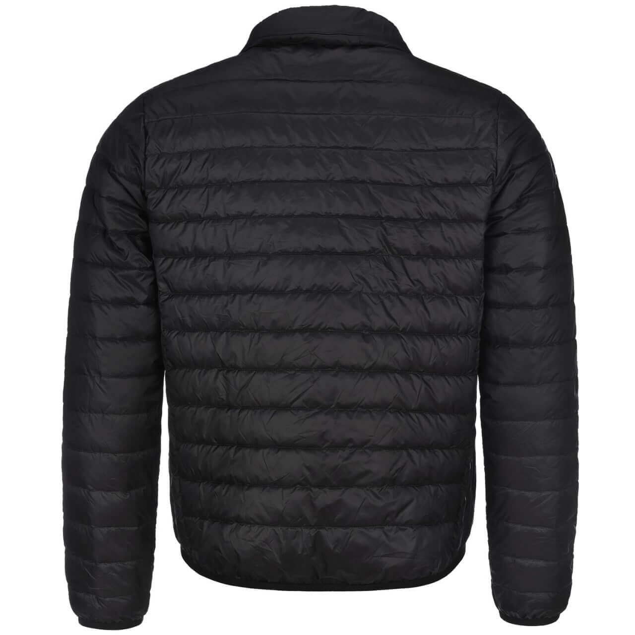 Hinteransicht der "Unisex Daunen-Optik-Steppjacke", in der Farbe Schwarz