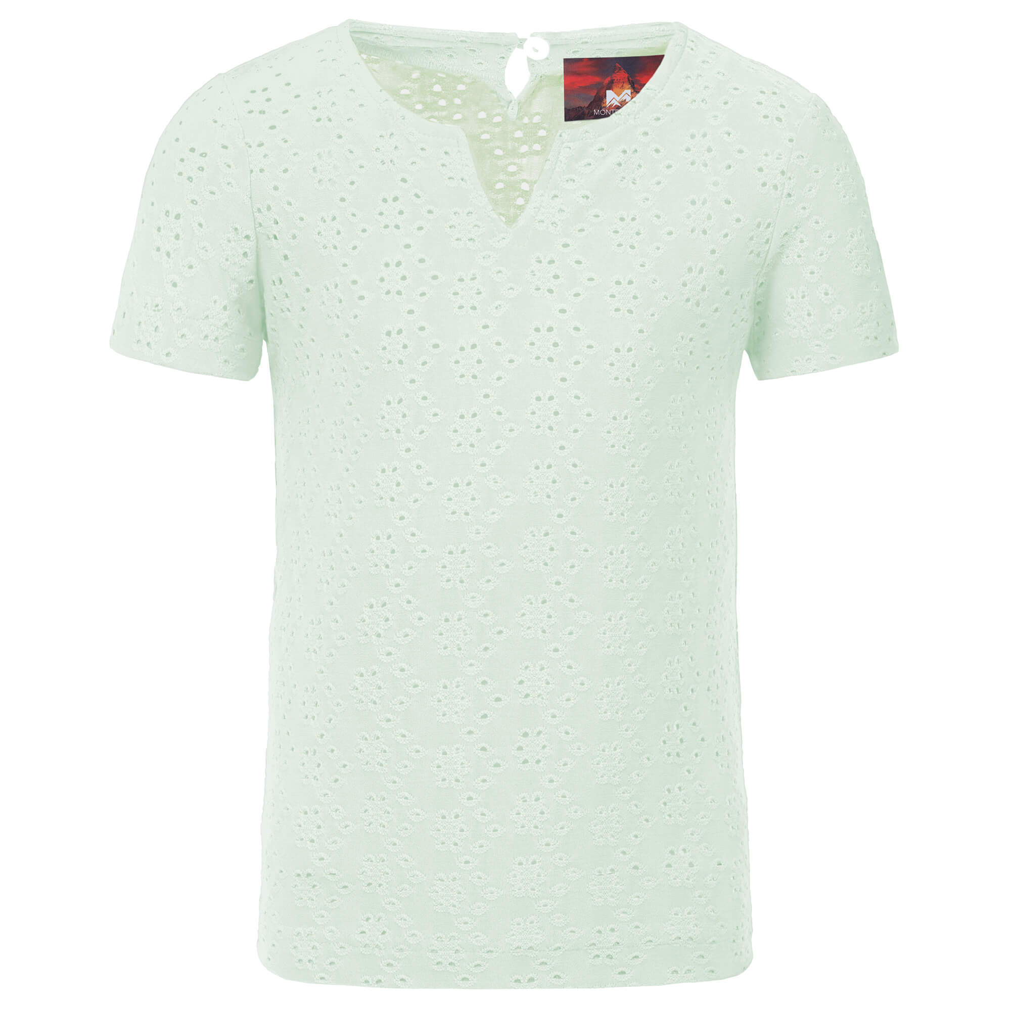 Vorderansicht des Kurzarmshirts "Lilly" in der Farbe Mint