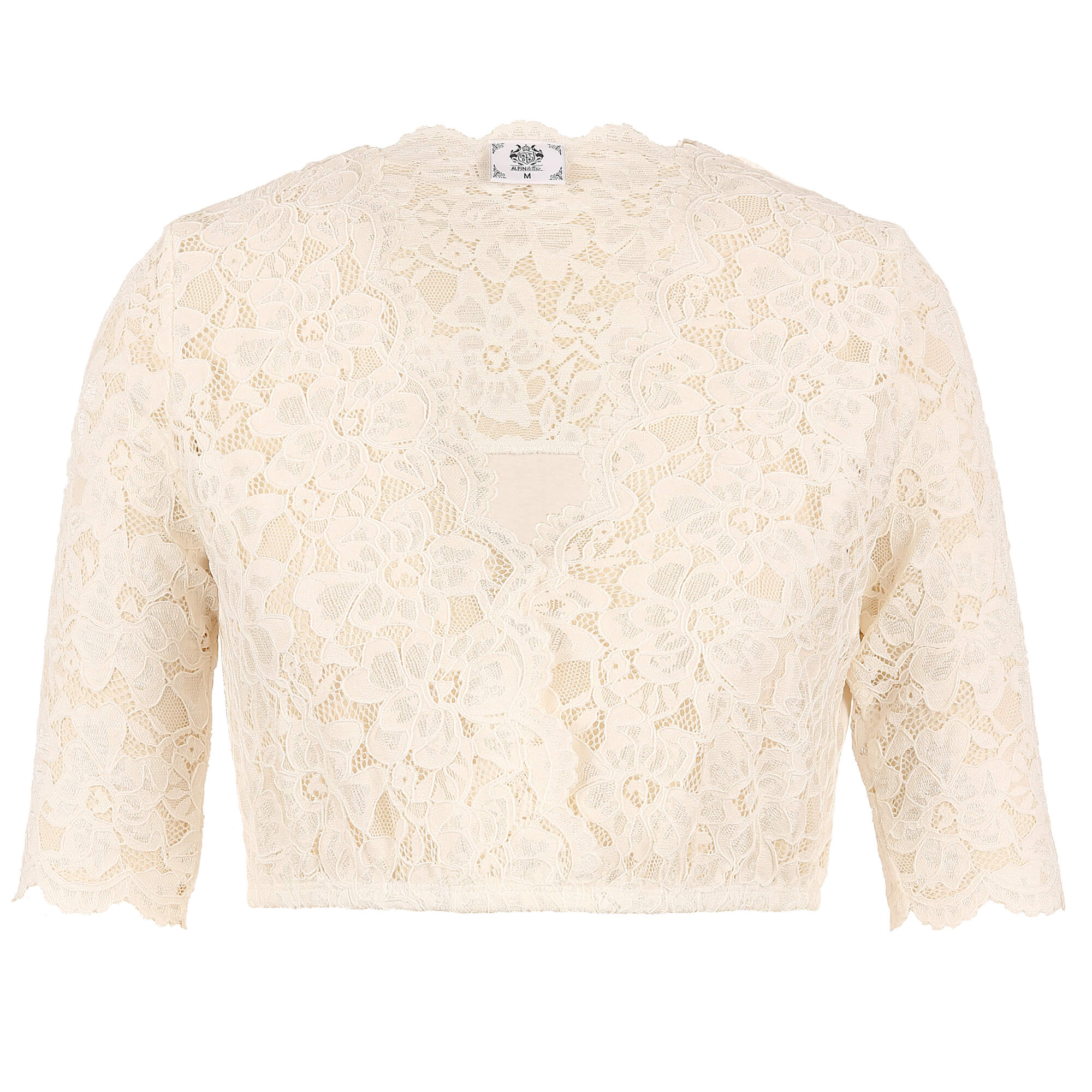 Vorderansicht der Damen Dirndlbluse "Melissa" in der Farbe Skin
