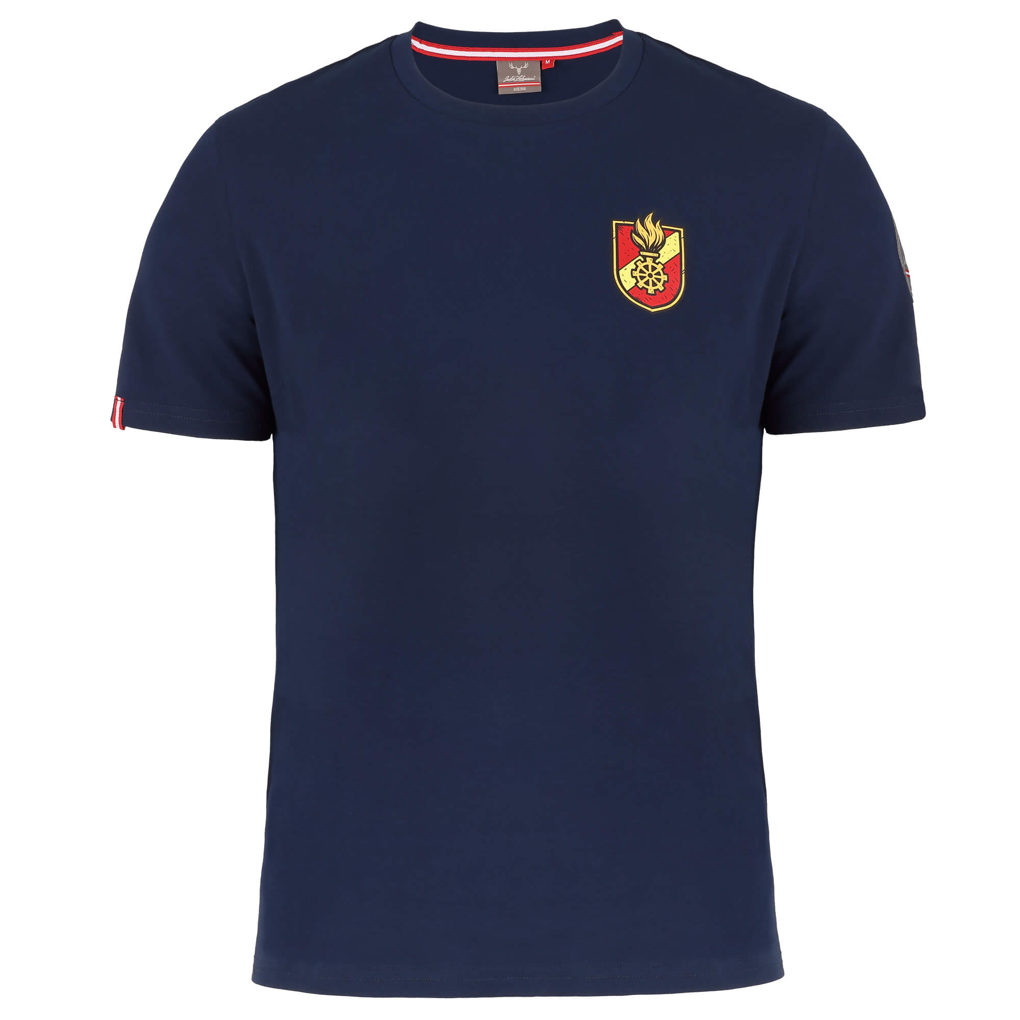 Herren T-Shirt Feuerwehr "Echte Helden", Navy