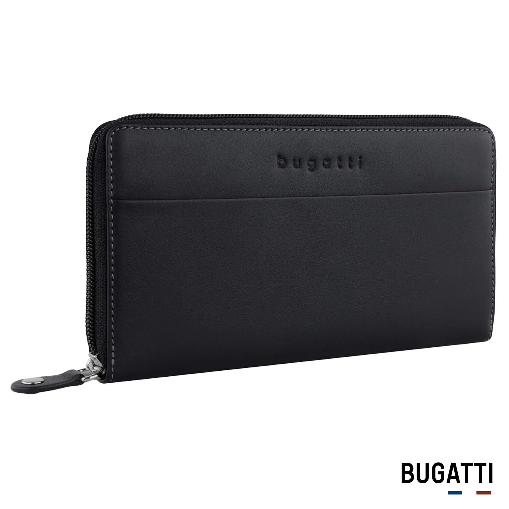 Vorderansicht der Damen Geldbörse, in der Farbe Schwarz