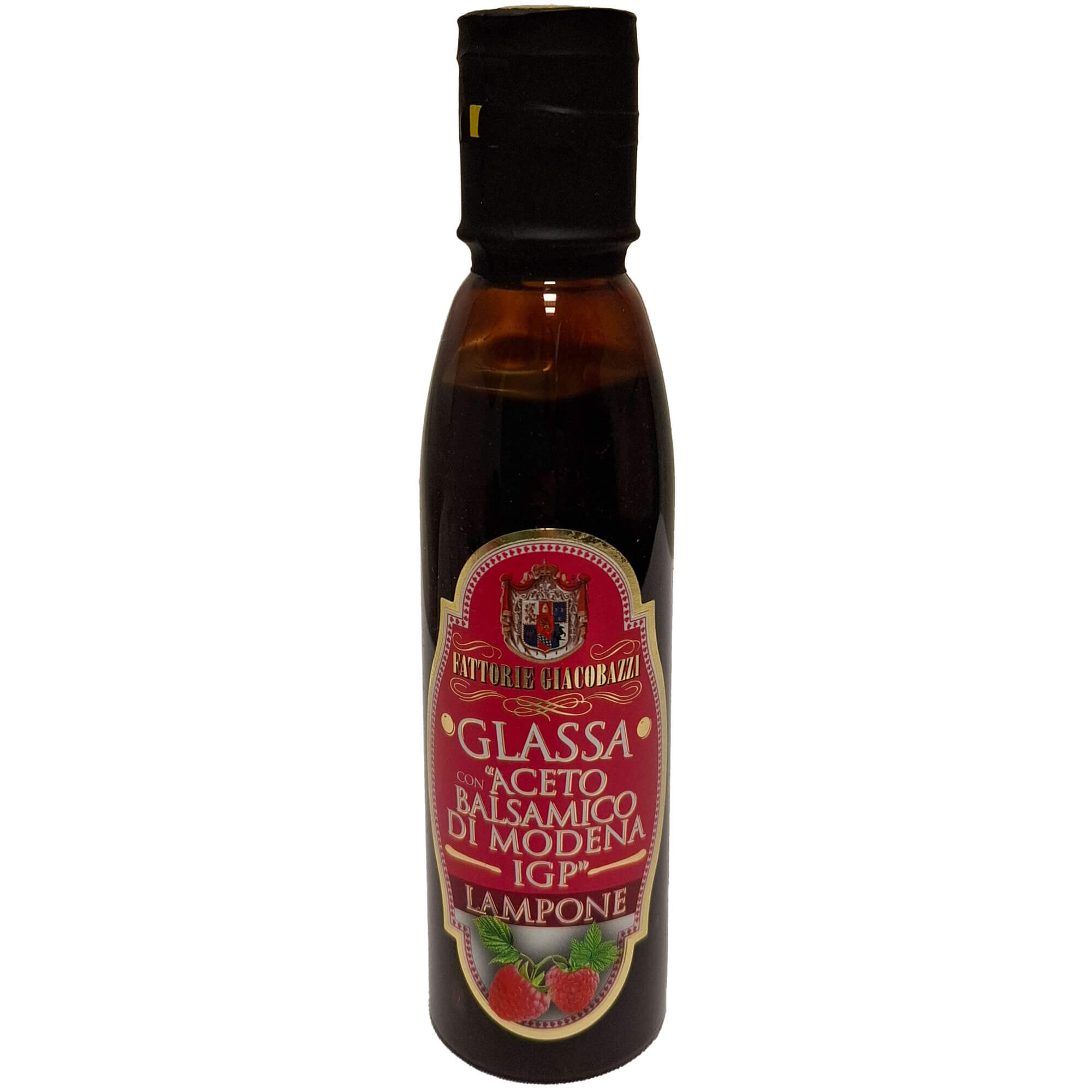 Vorderansicht des Balsamico Essig Himbeer