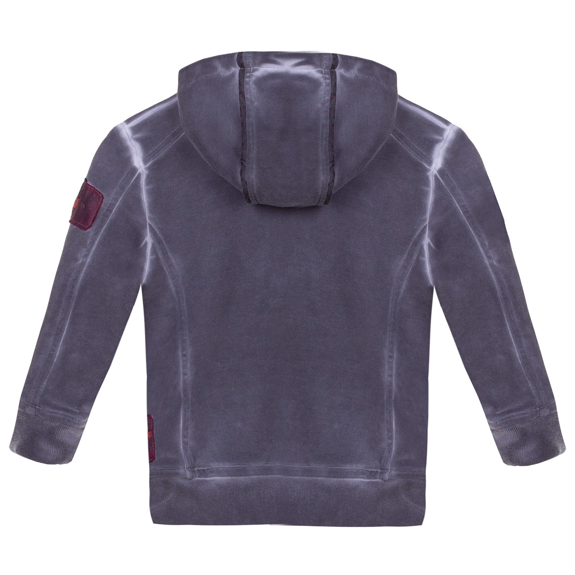 Hinteransicht der Kinder Jacke "Felix" in der Farbe Anthrazit