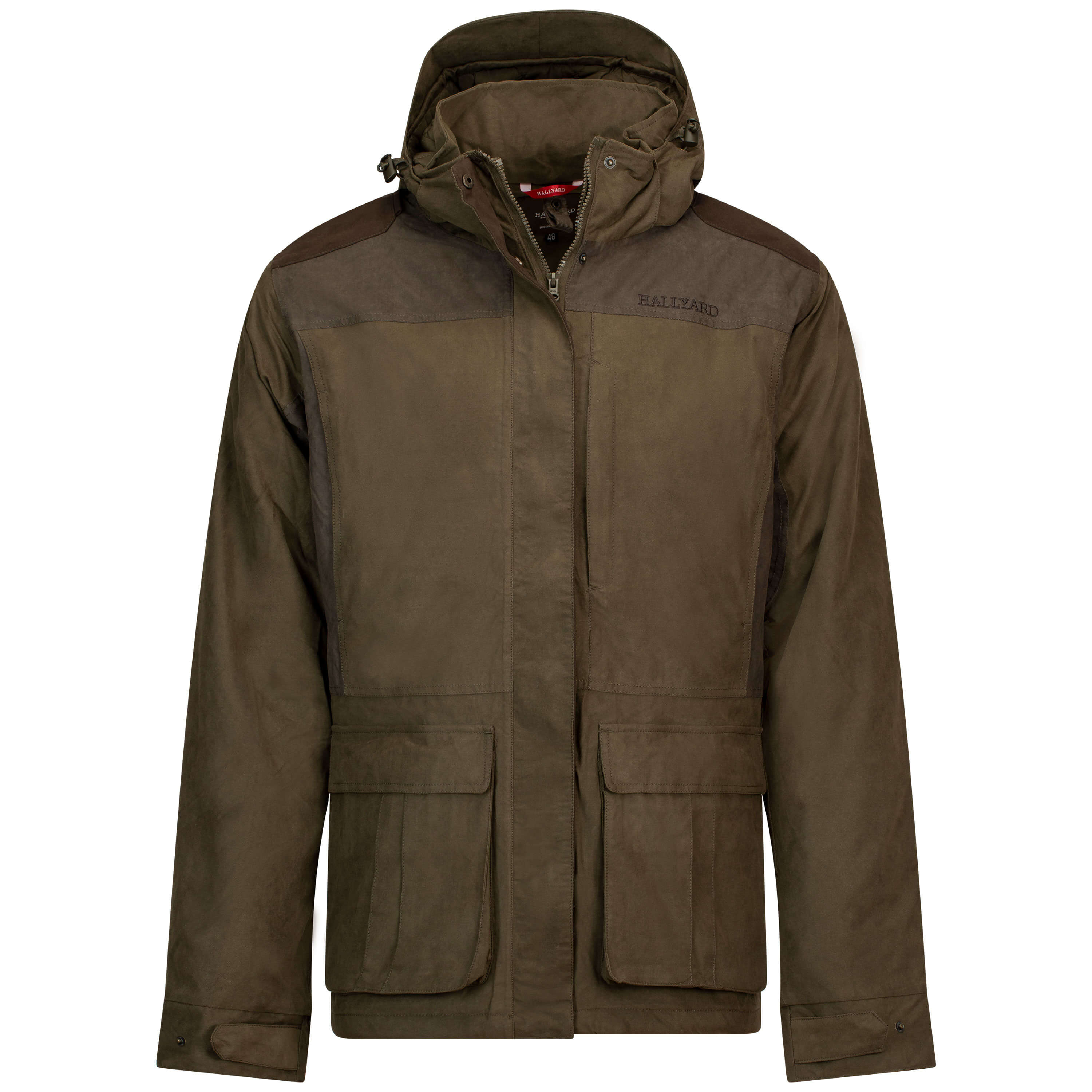 Vorderansicht der Damen Jagdjacke "Boville" in der Farbe Grün