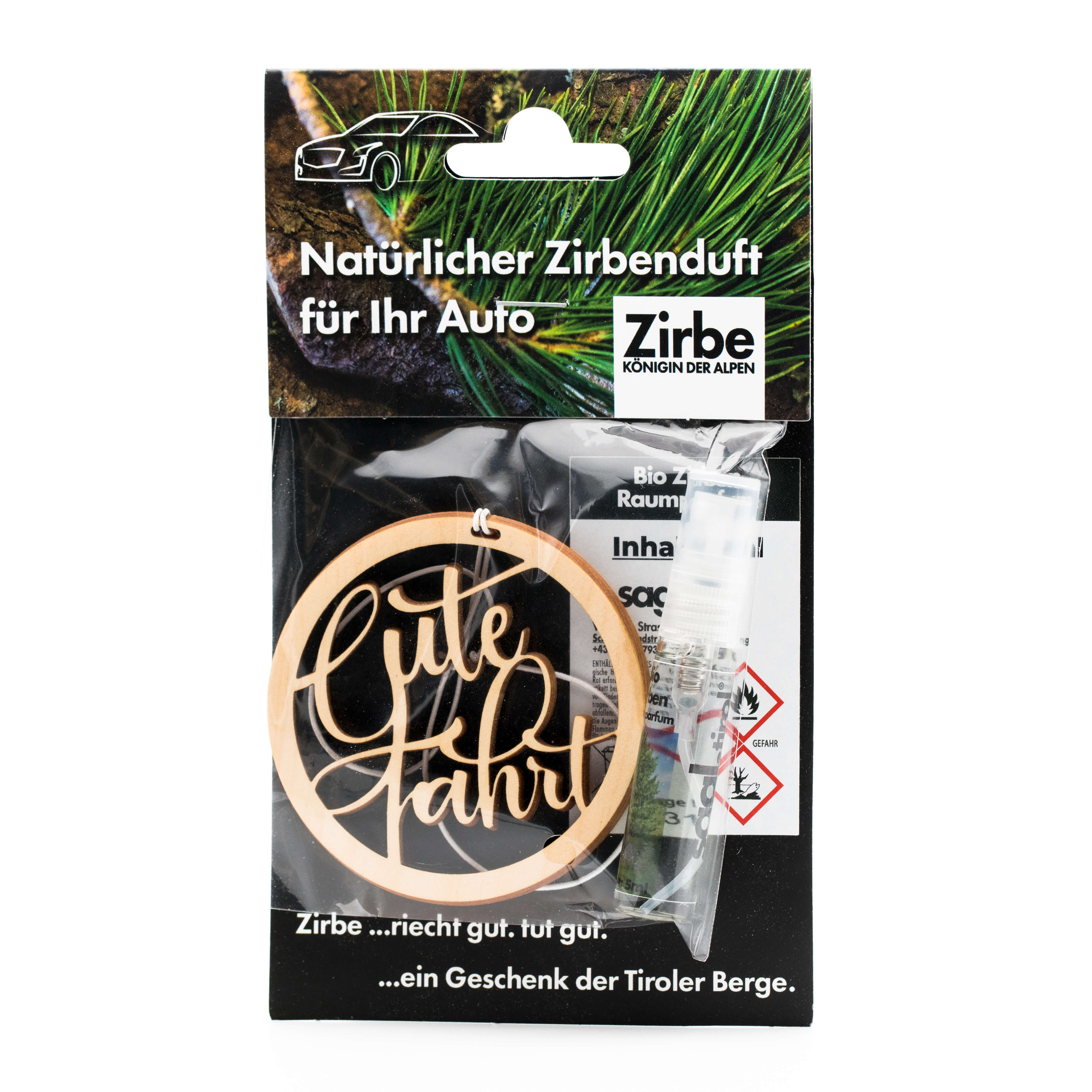 Autoduft aus Zirbe "Gute Fahrt"