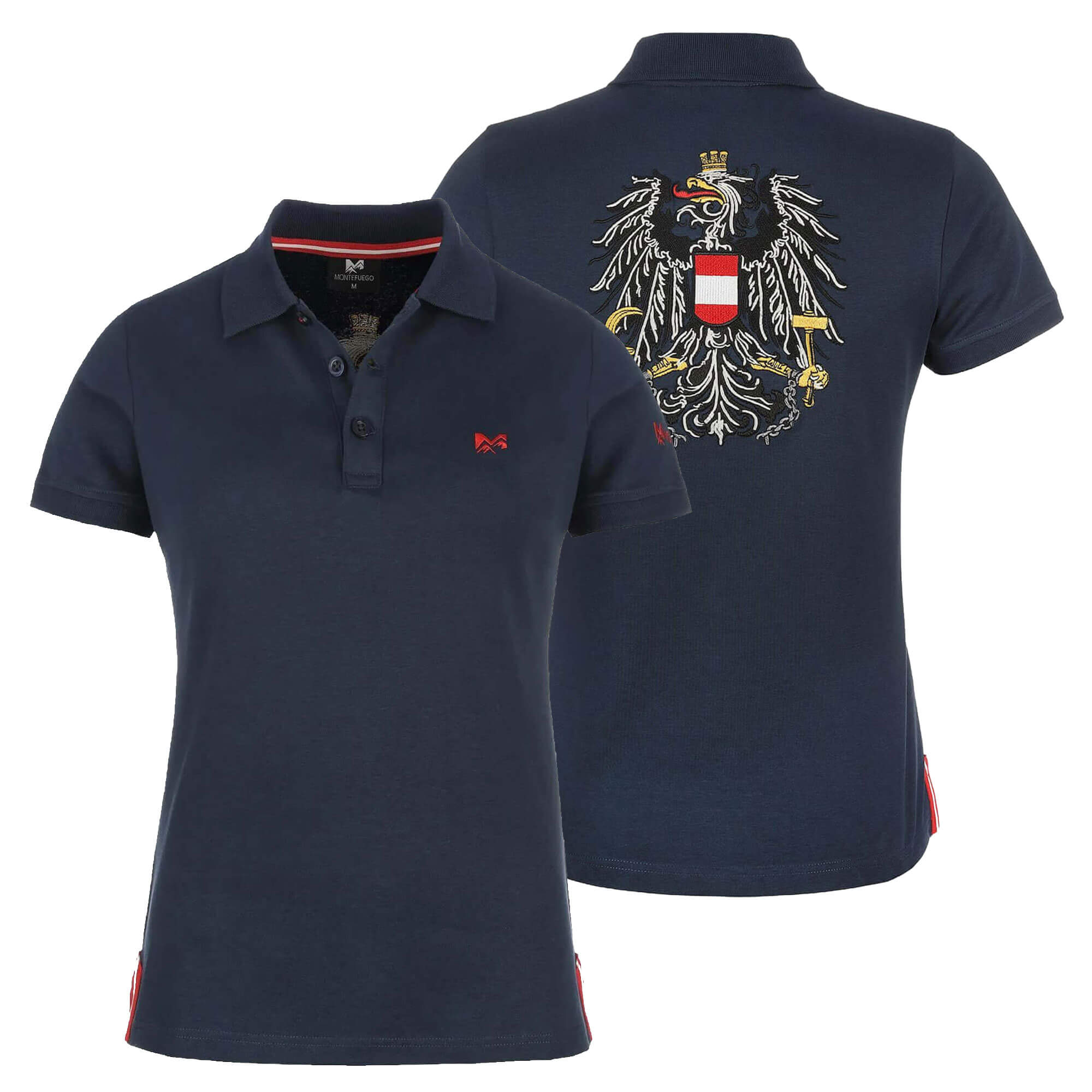 Damen Polo "Österreich", Blau