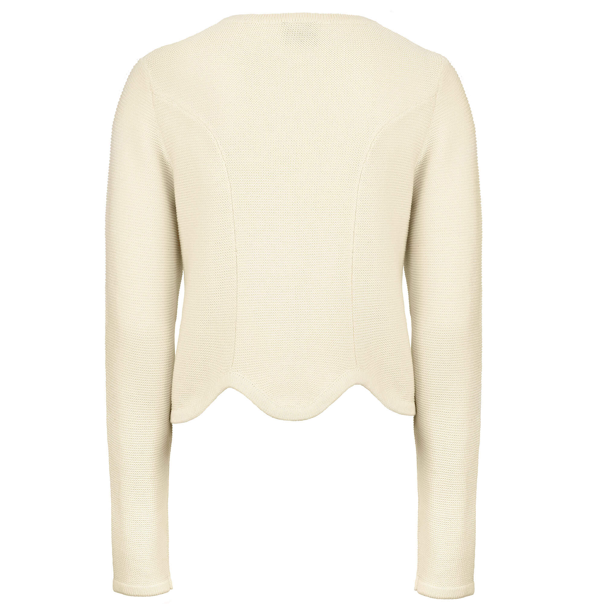 Rückansicht der Damen Strickjacke "Achensee", in der Farbe Beige