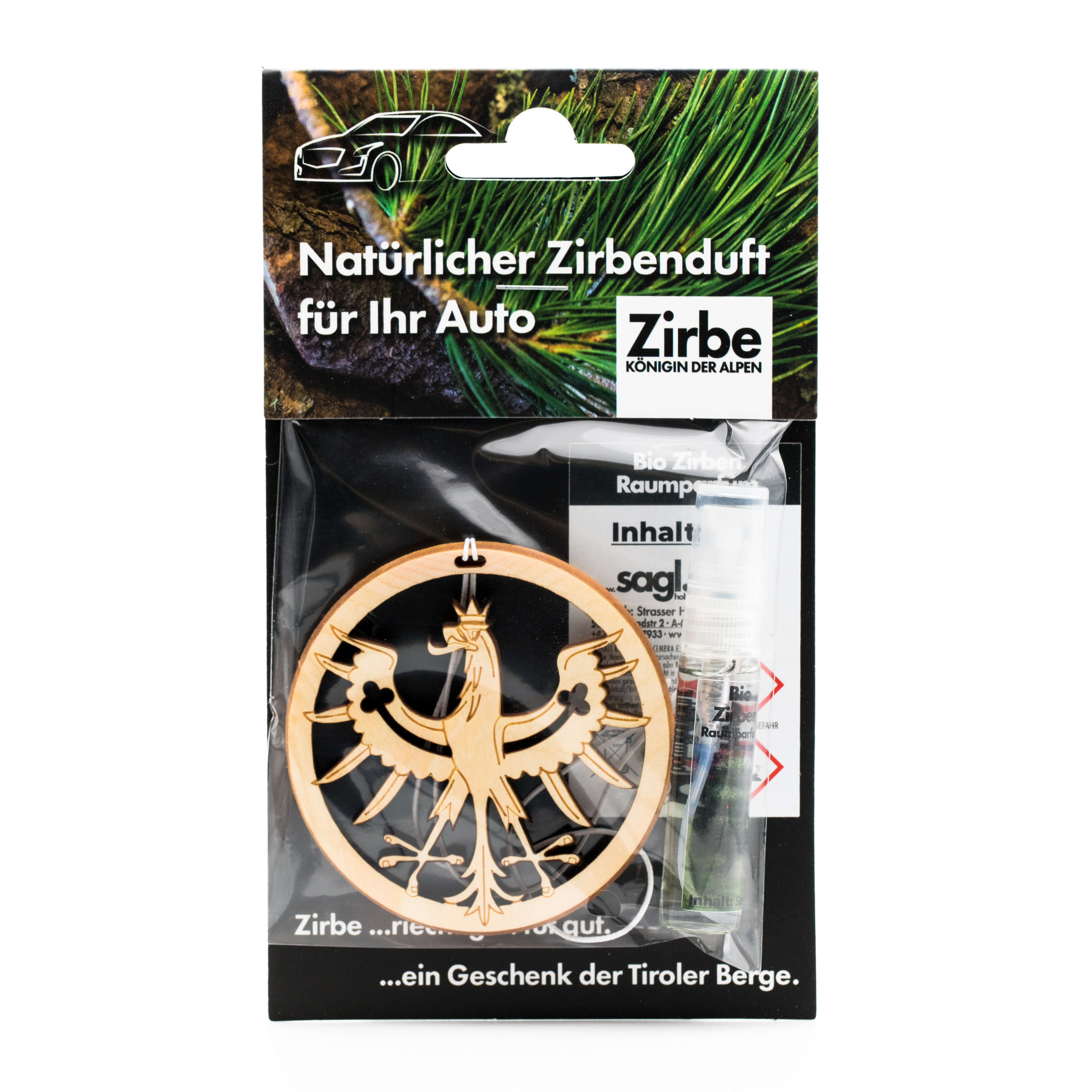 Autoduft aus Zirbe "Adler"