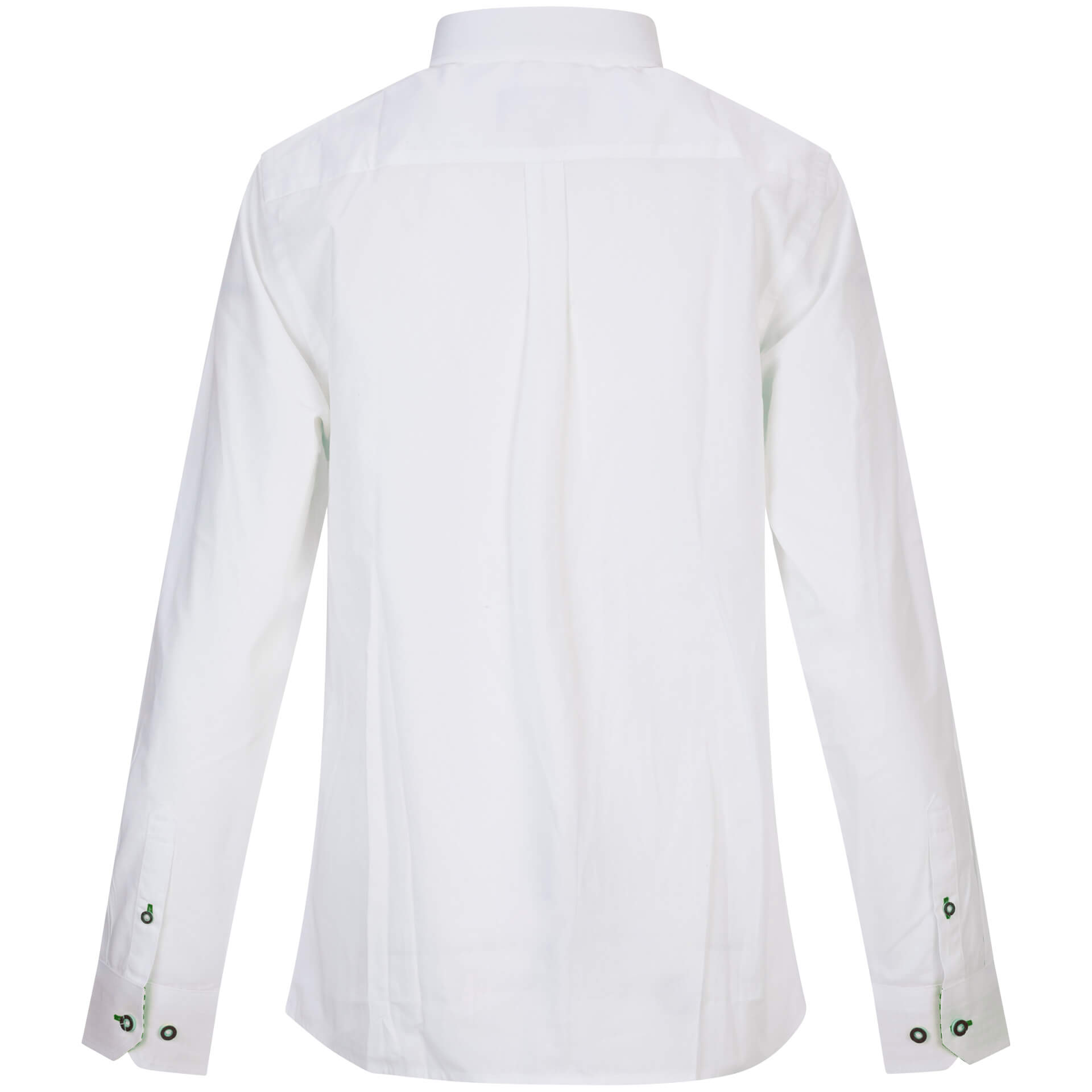 Rückansicht der Damen Bluse "Steiermark", Langarm Bluse, in der Farbe Weiss