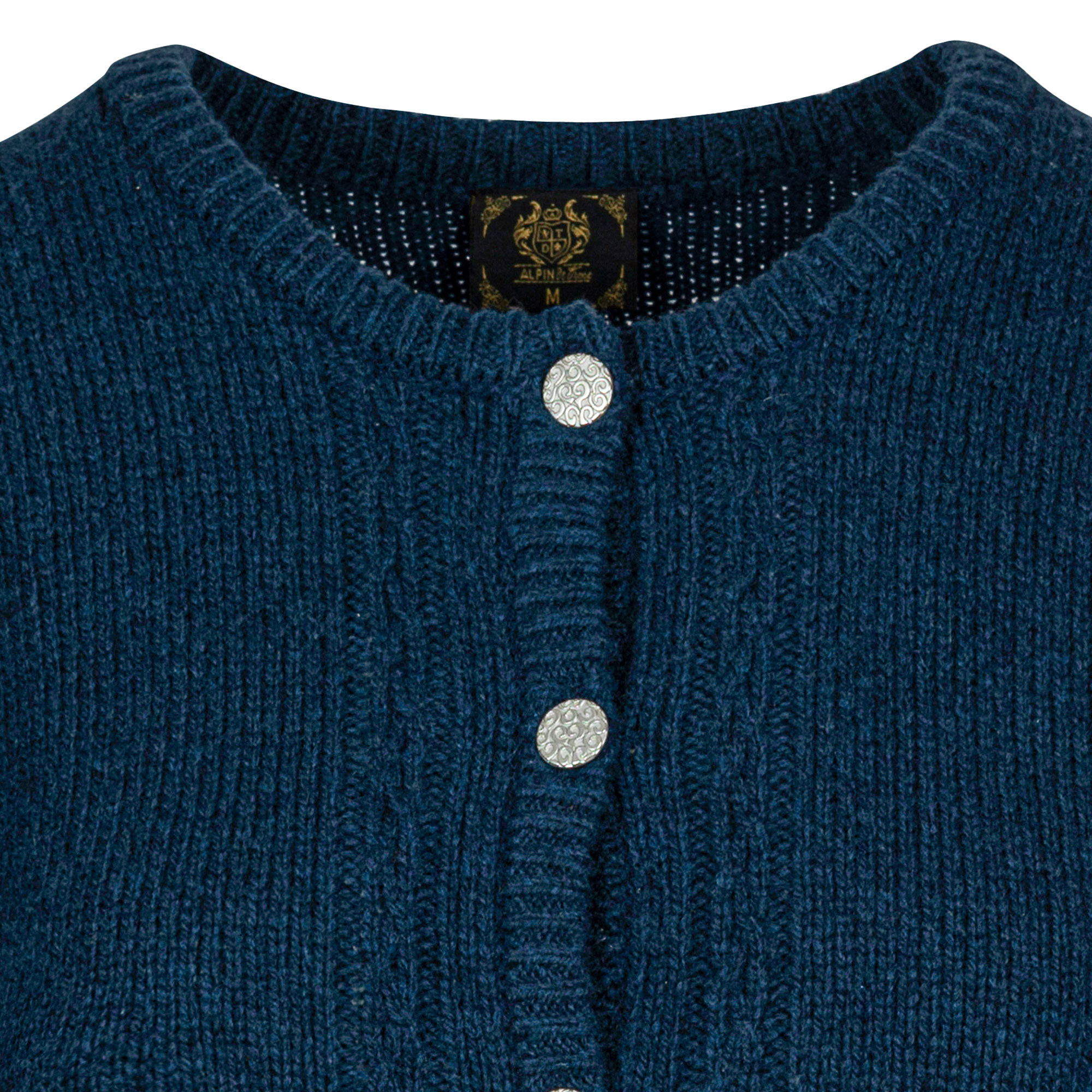 Detailansicht der Damen Strickjacke "Anabell" in der Farbe Navy