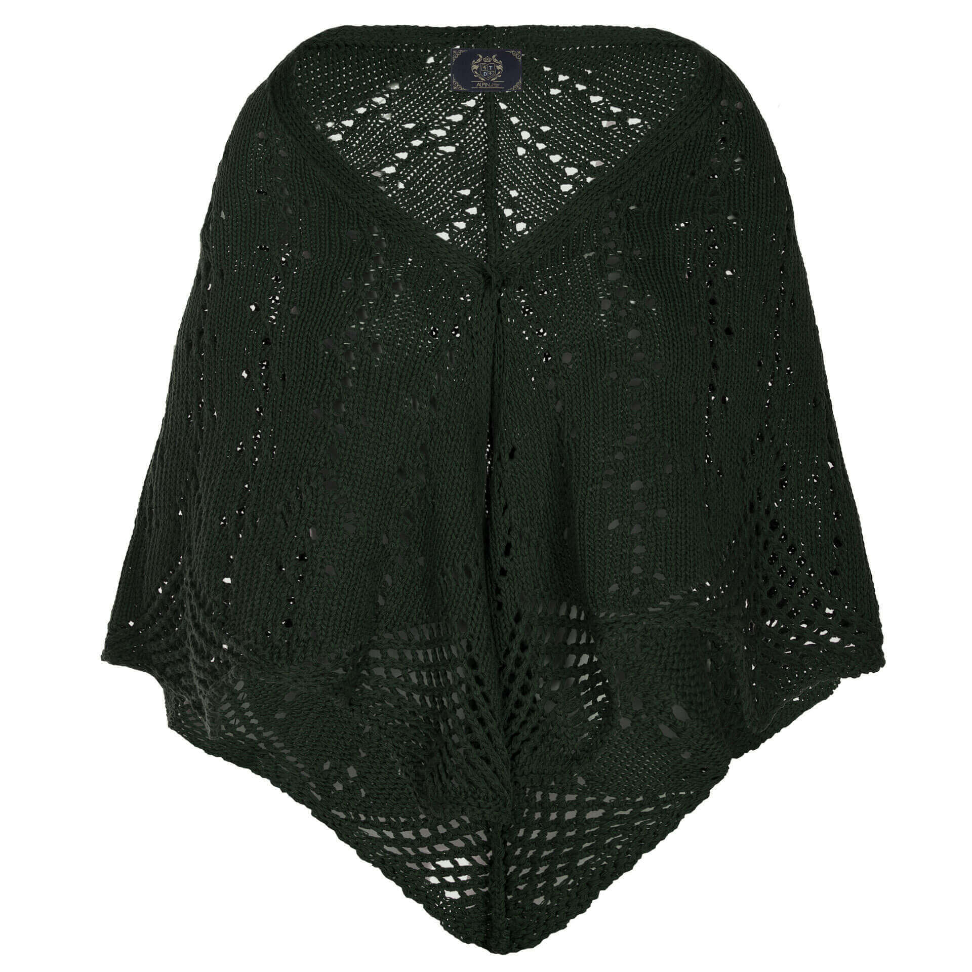 Damen Dreieck Poncho in der Farbe gruen