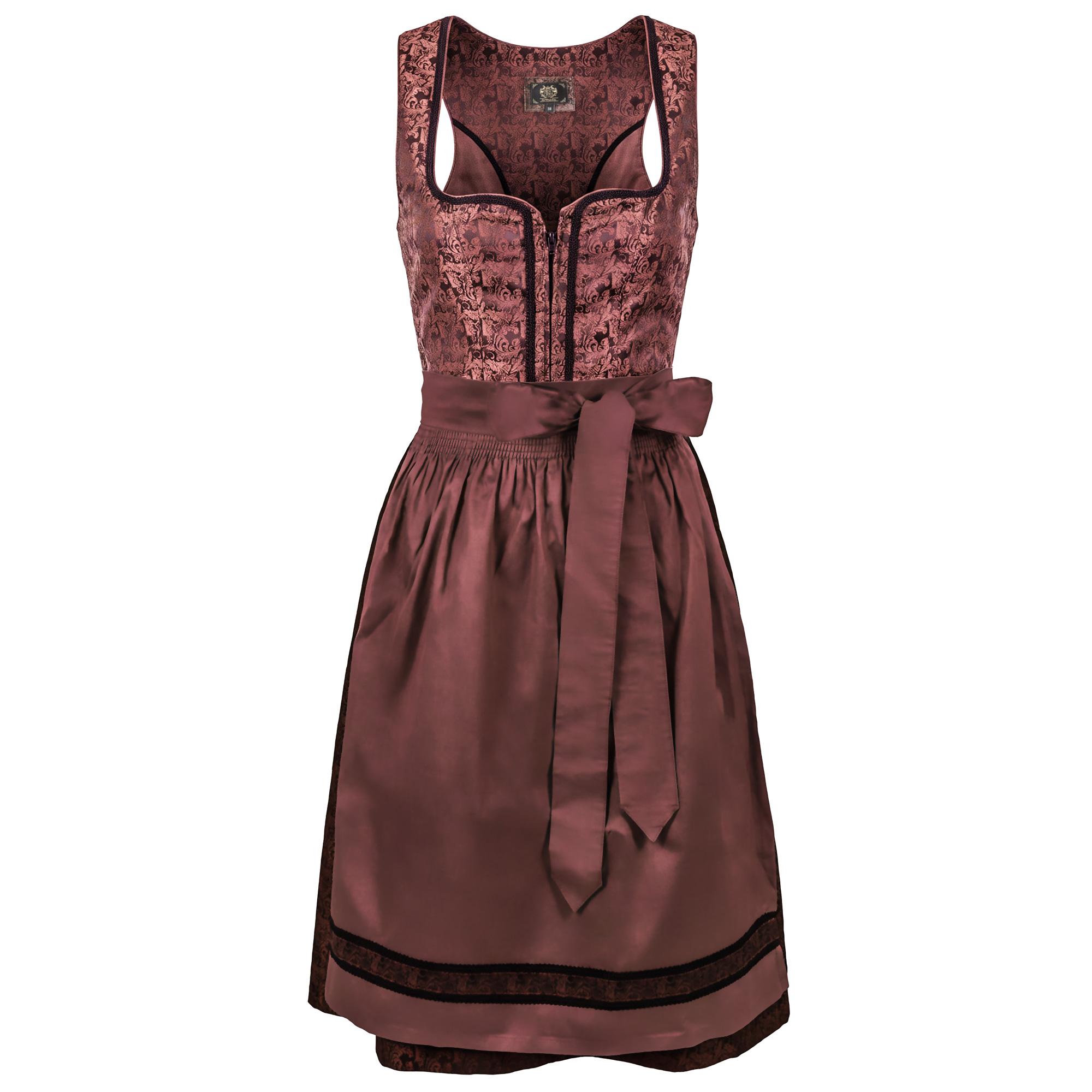 Damen Dirndl "Zelaina", Rostbraun