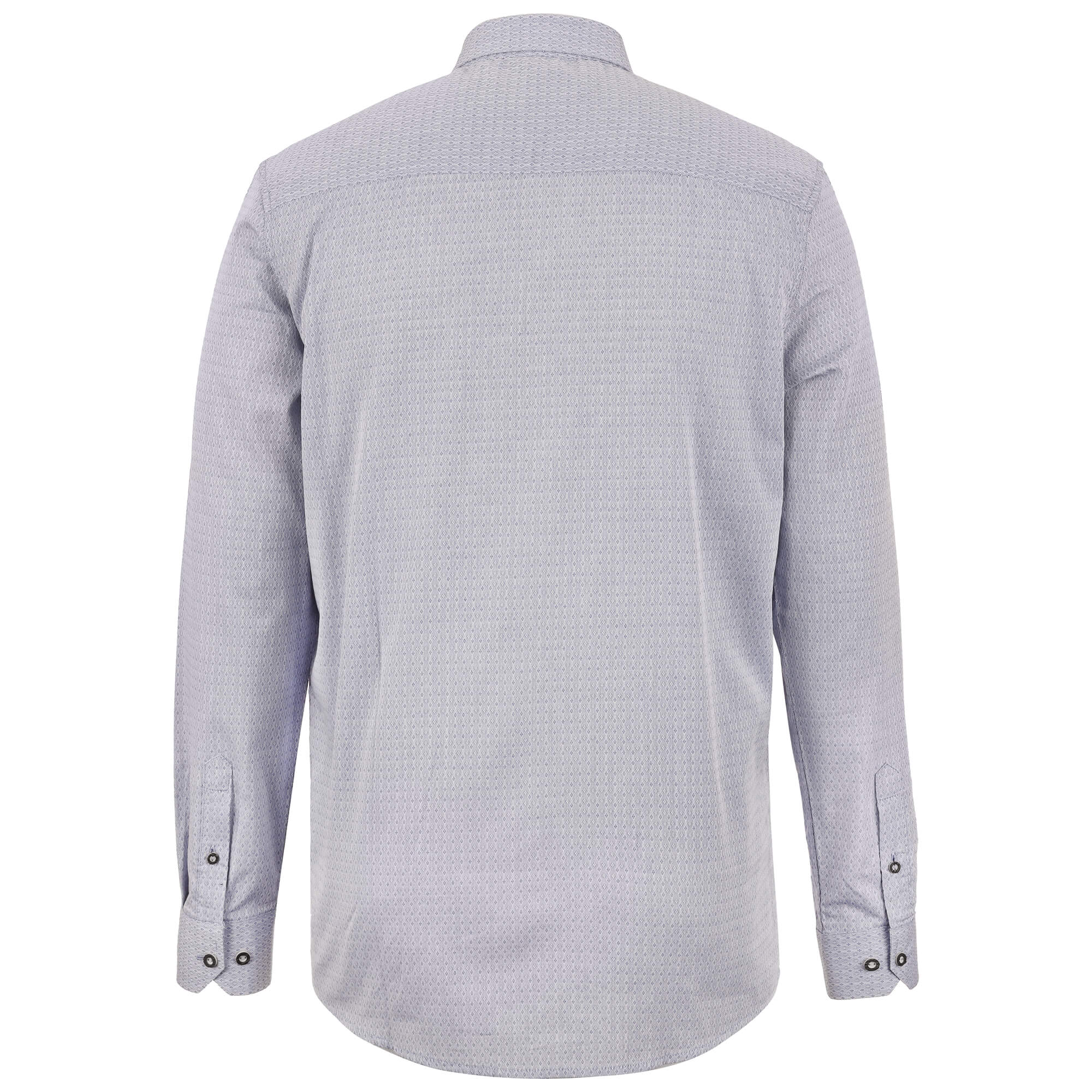 Hinteransicht vom Herren Hemd "David" in der Farbe Blau