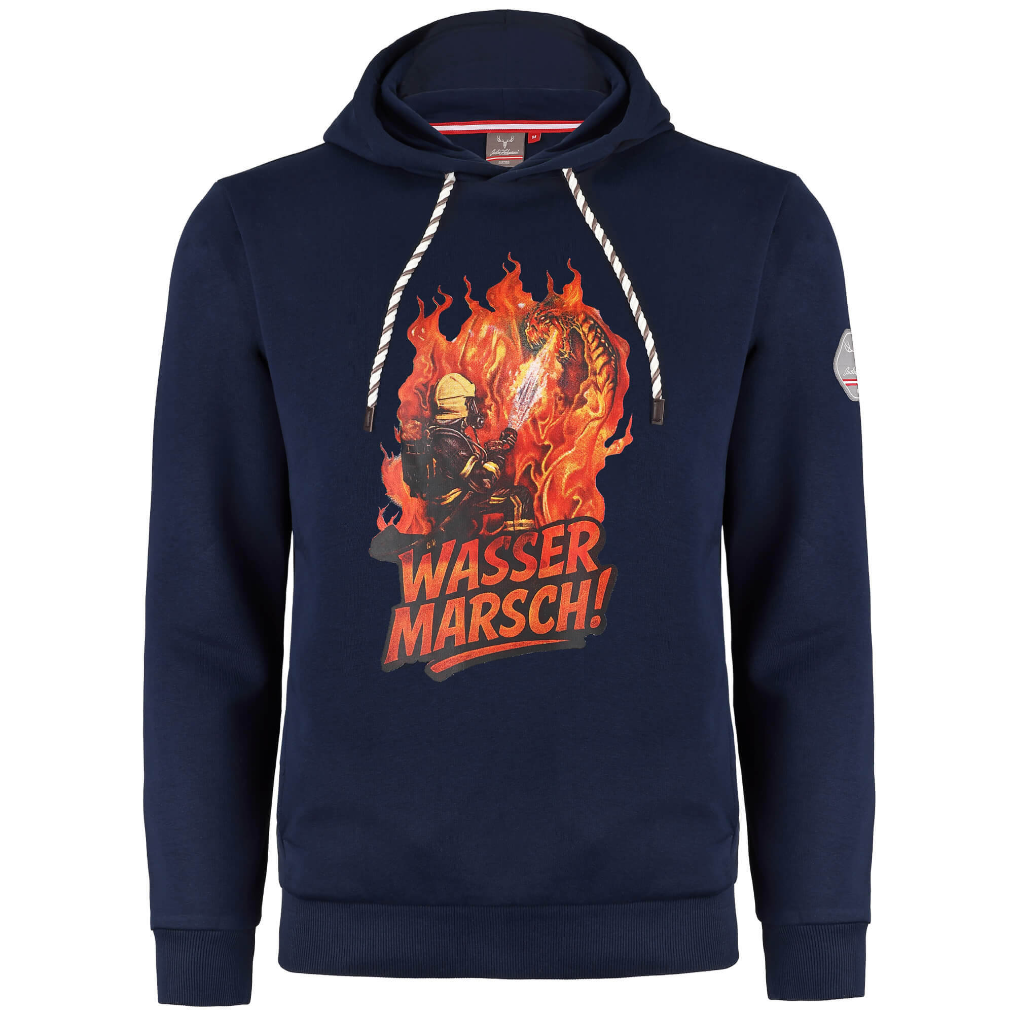 Herren Hoodie Feuerwehr "Wasser marsch!", Navy
