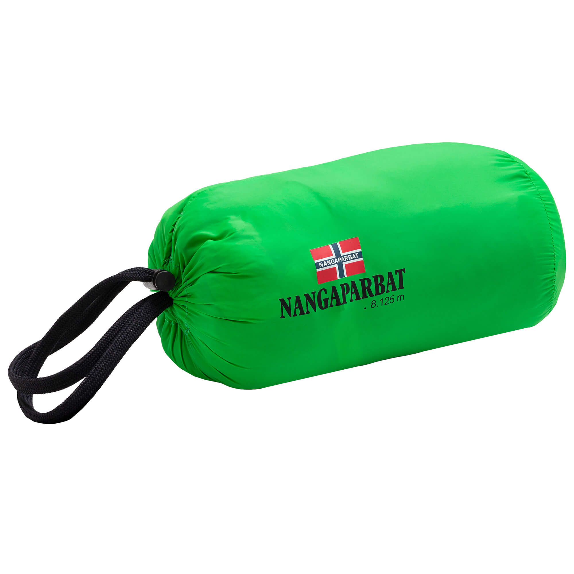 Beutel der ultraleichten Kinder Jacke "Nangaparbat", in der Farbe Grün