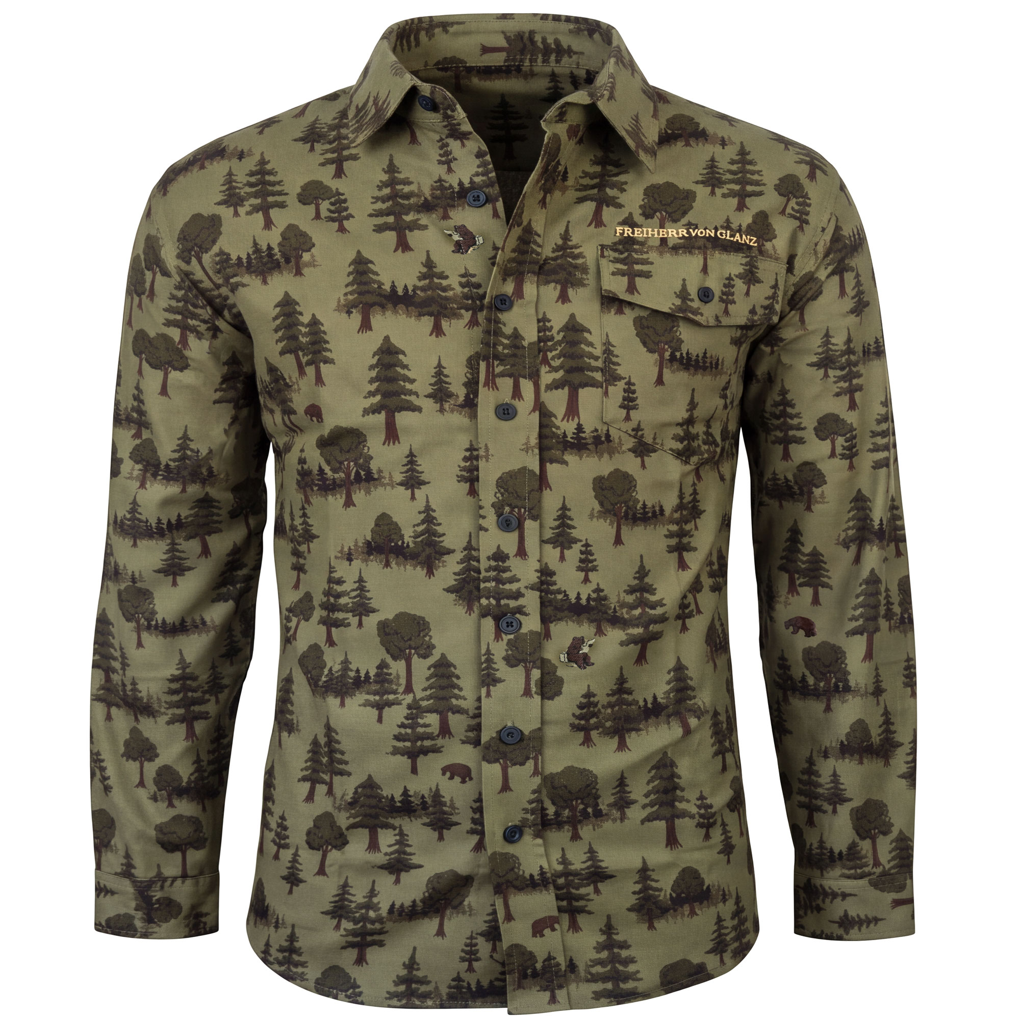 Herren Jagd Flanellhemd "Hunt", Forest
