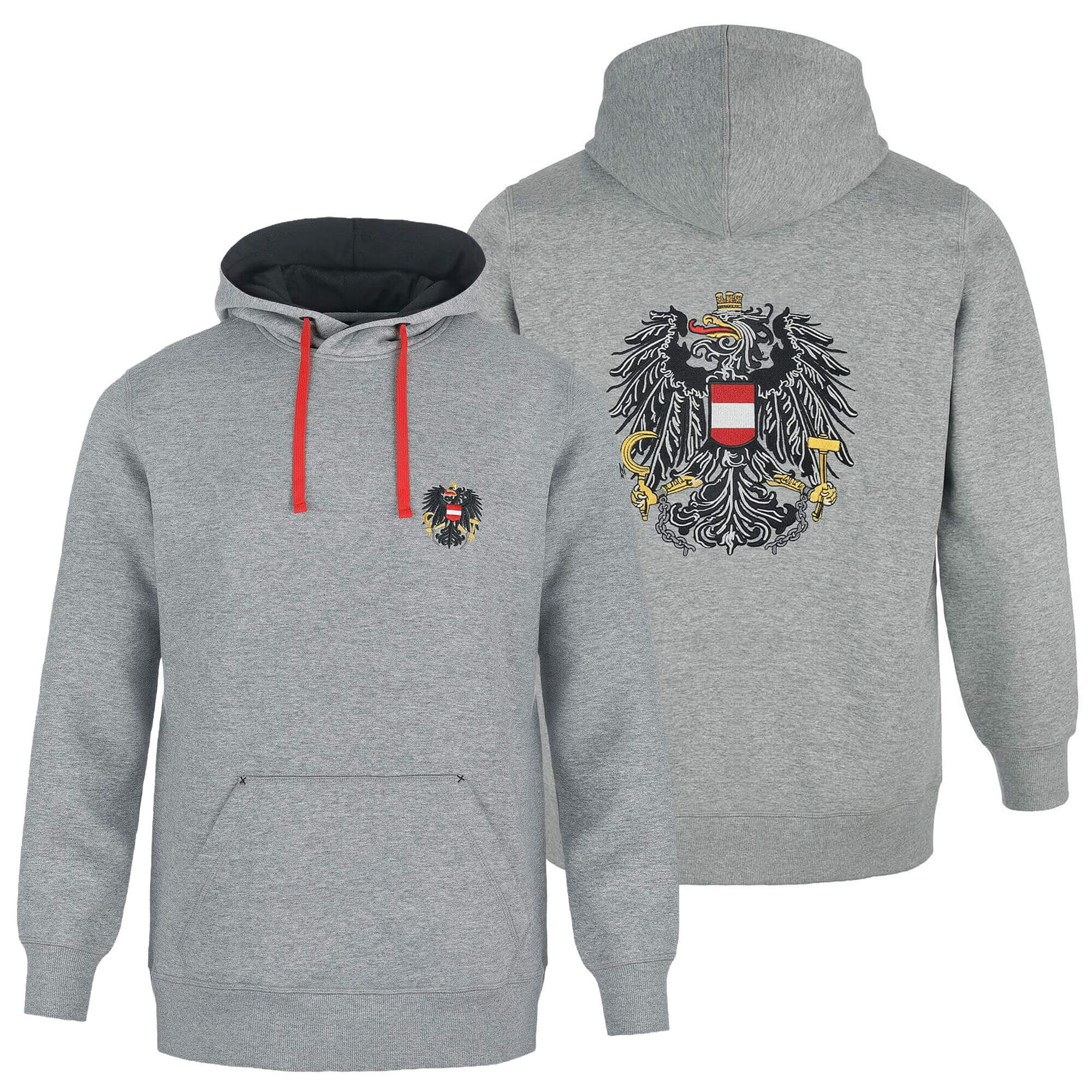 Unisex Hoodie "Österreich", Grau