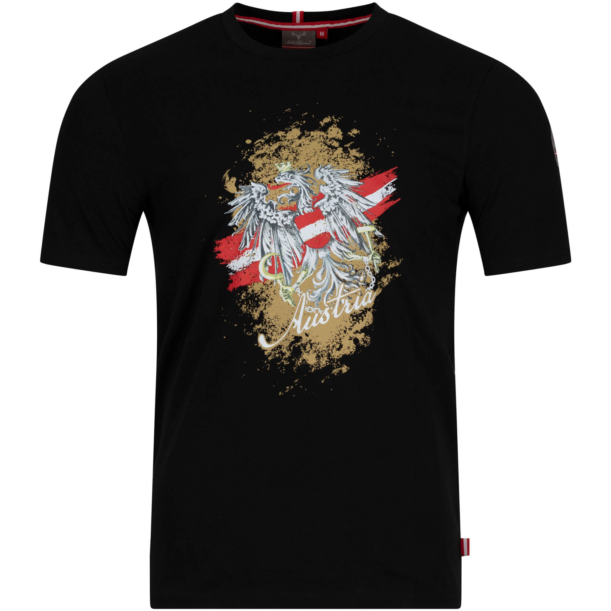 Herren T-Shirt "Austria", Schwarz