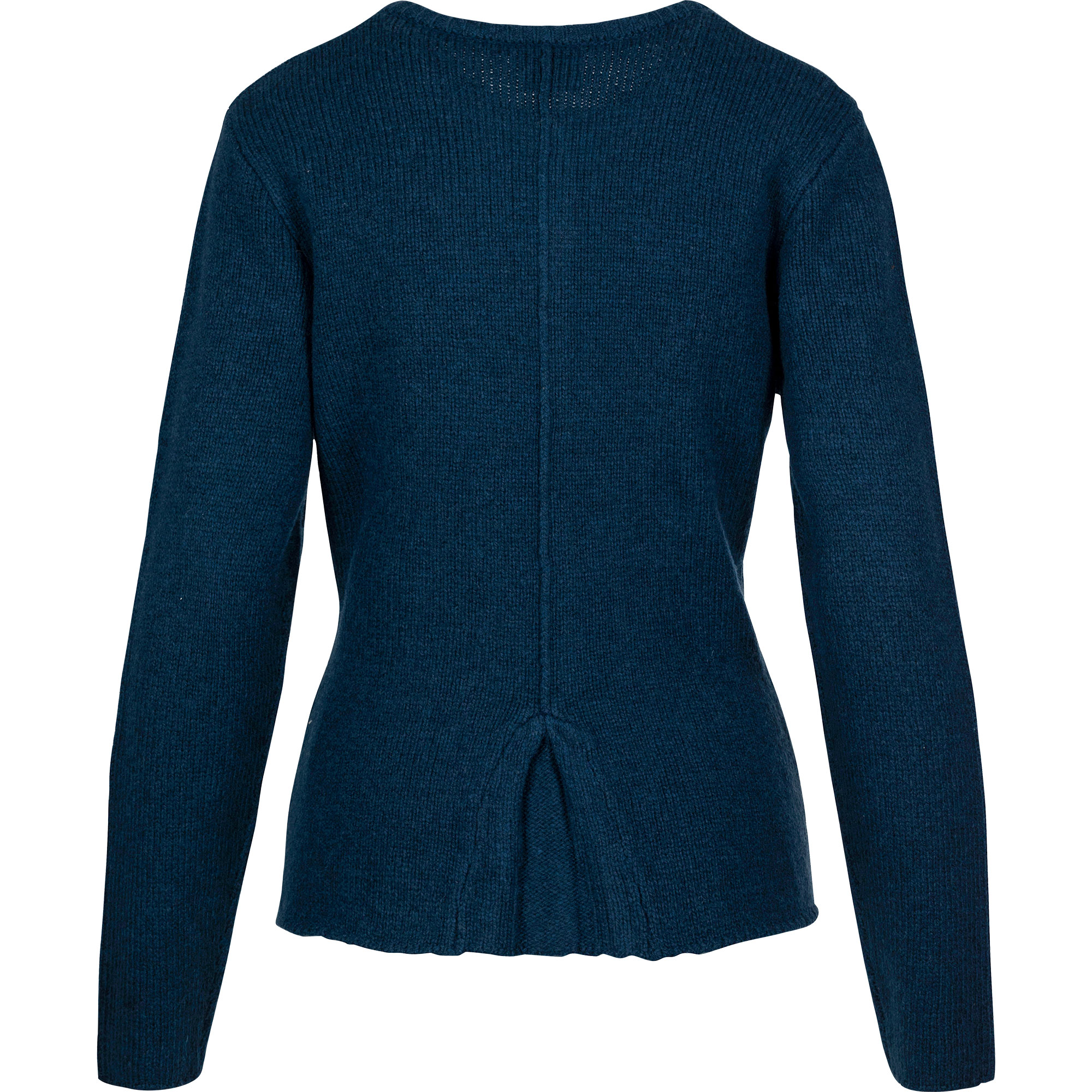 Hinteransicht der Damen Strickjacke "Anabell" in der Farbe Navy