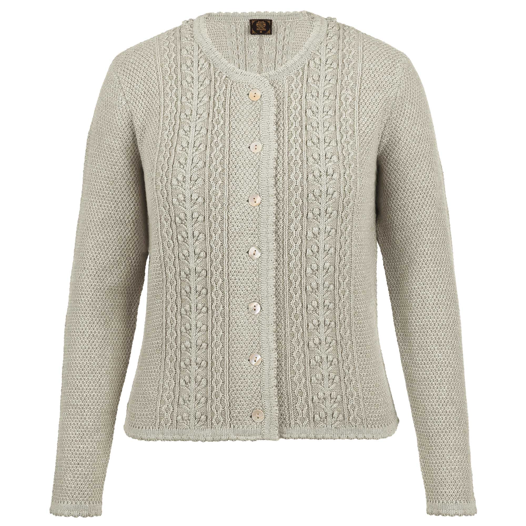 Damen Strickjacke "Fuschlsee", Grau-Melange