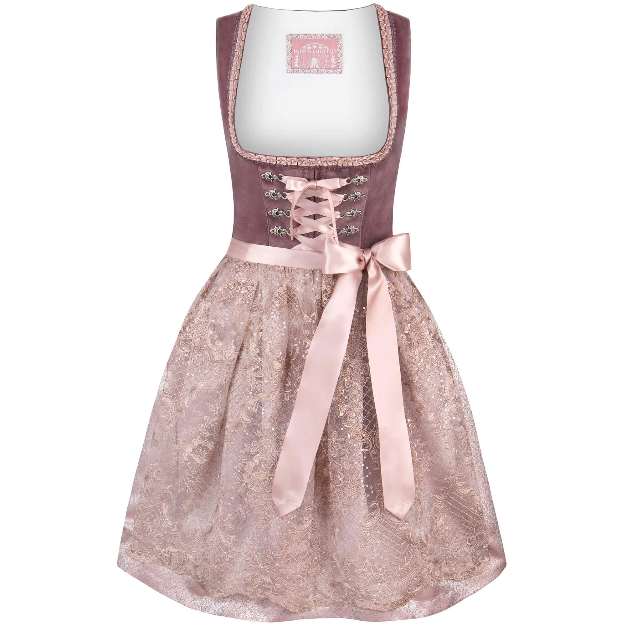 Damen Dirndl "Hannelore", Aubergine