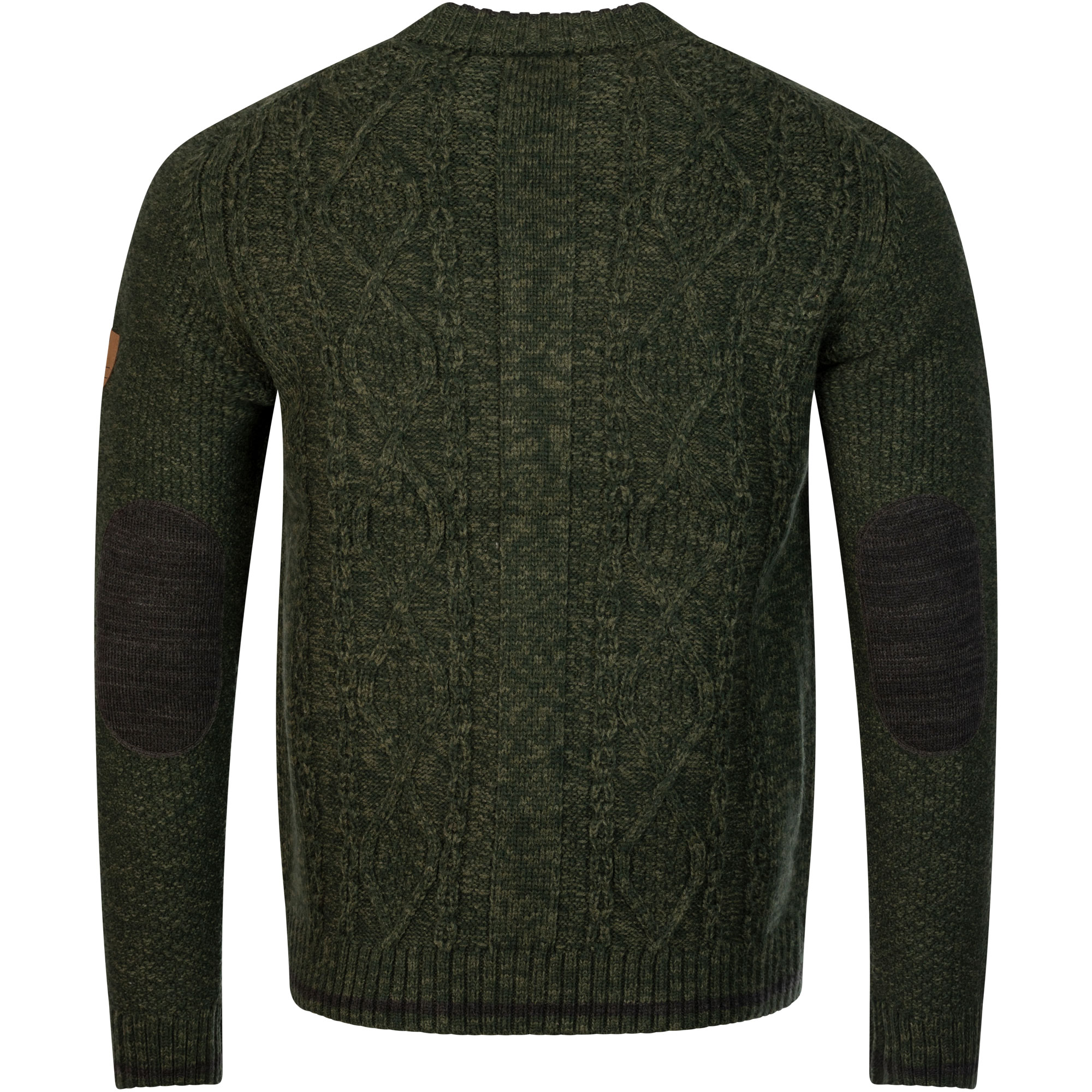 Rücksansicht Herren Strickjacke "Anton" in der Farbe Grün