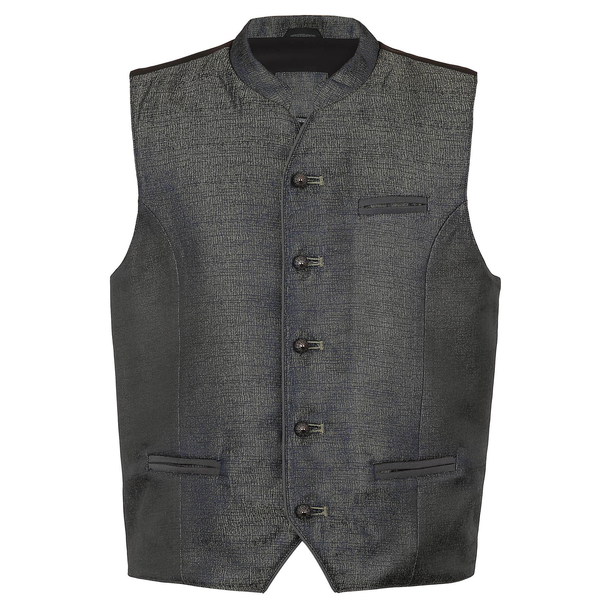 Kinder Gilet "Milo", Olive-Schwarz