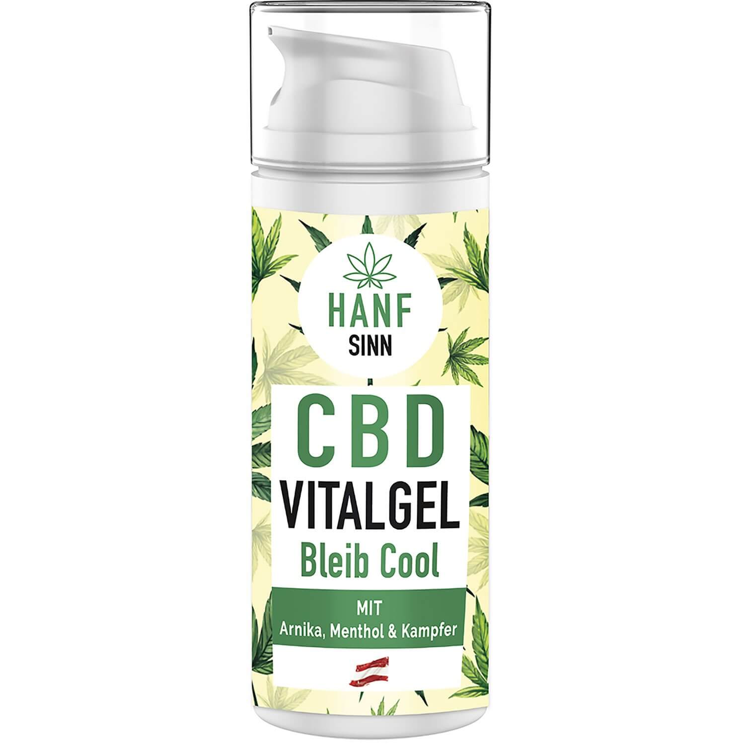 Vorderansicht des CBD Sport Vital Gels, 50 ml