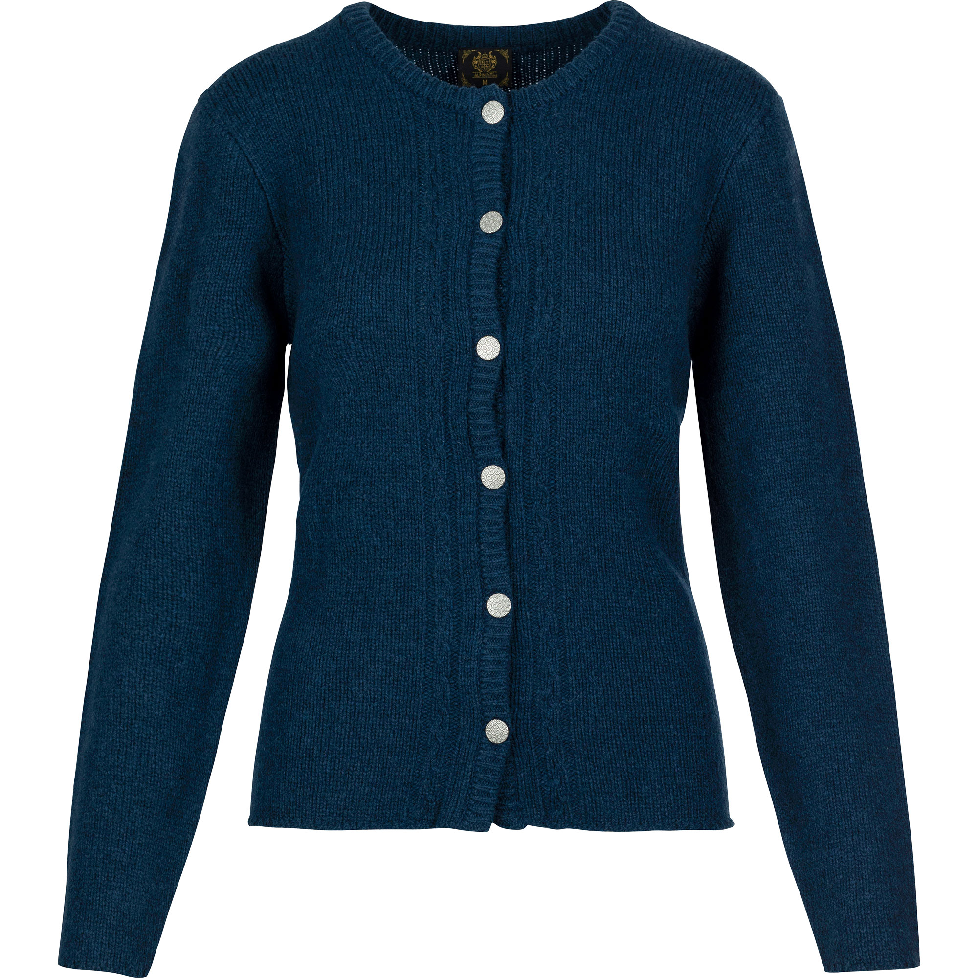 Vorderansicht der Damen Strickjacke "Anabell" in der Farbe Navy