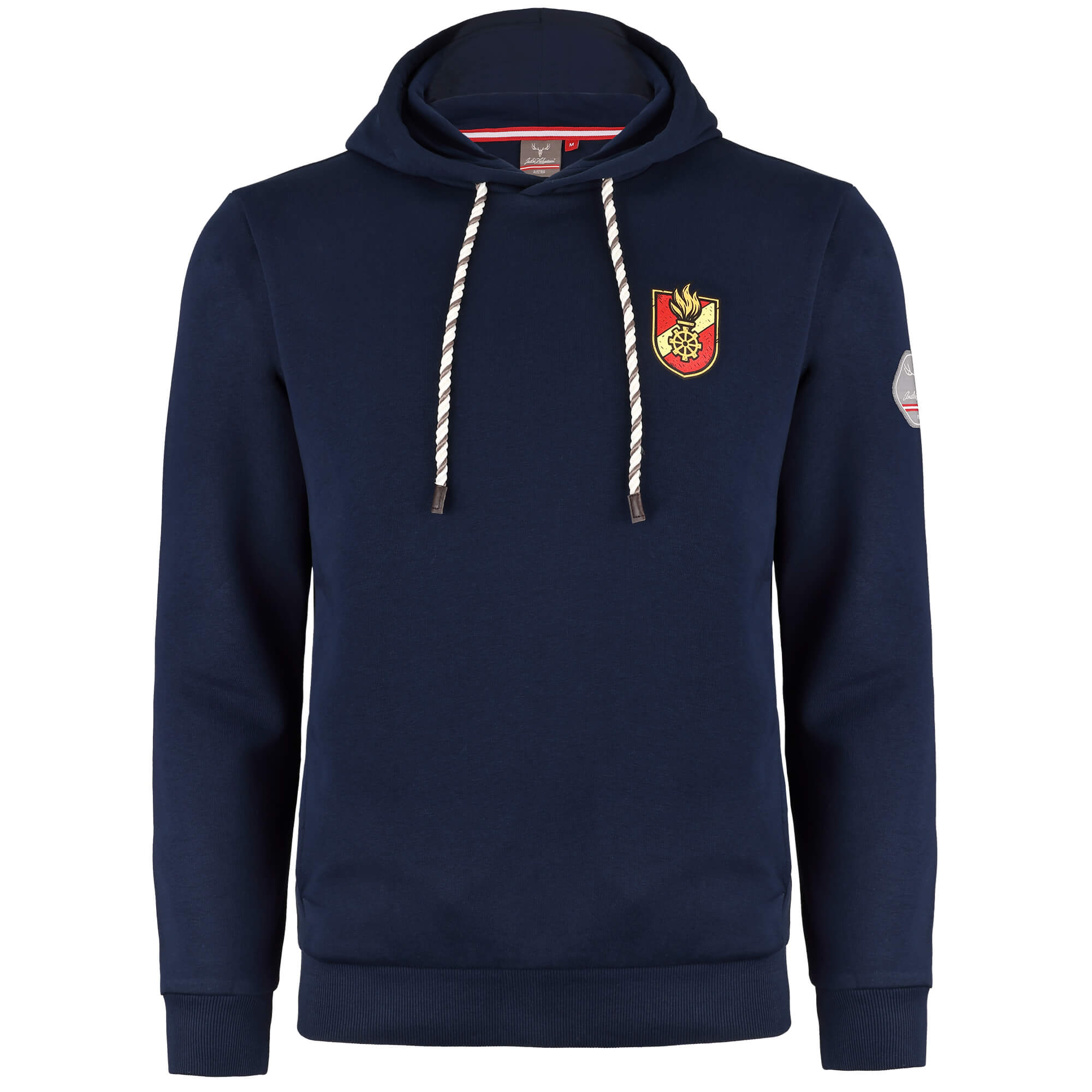 Herren Hoodie Feuerwehr "Echte Helden", Navy