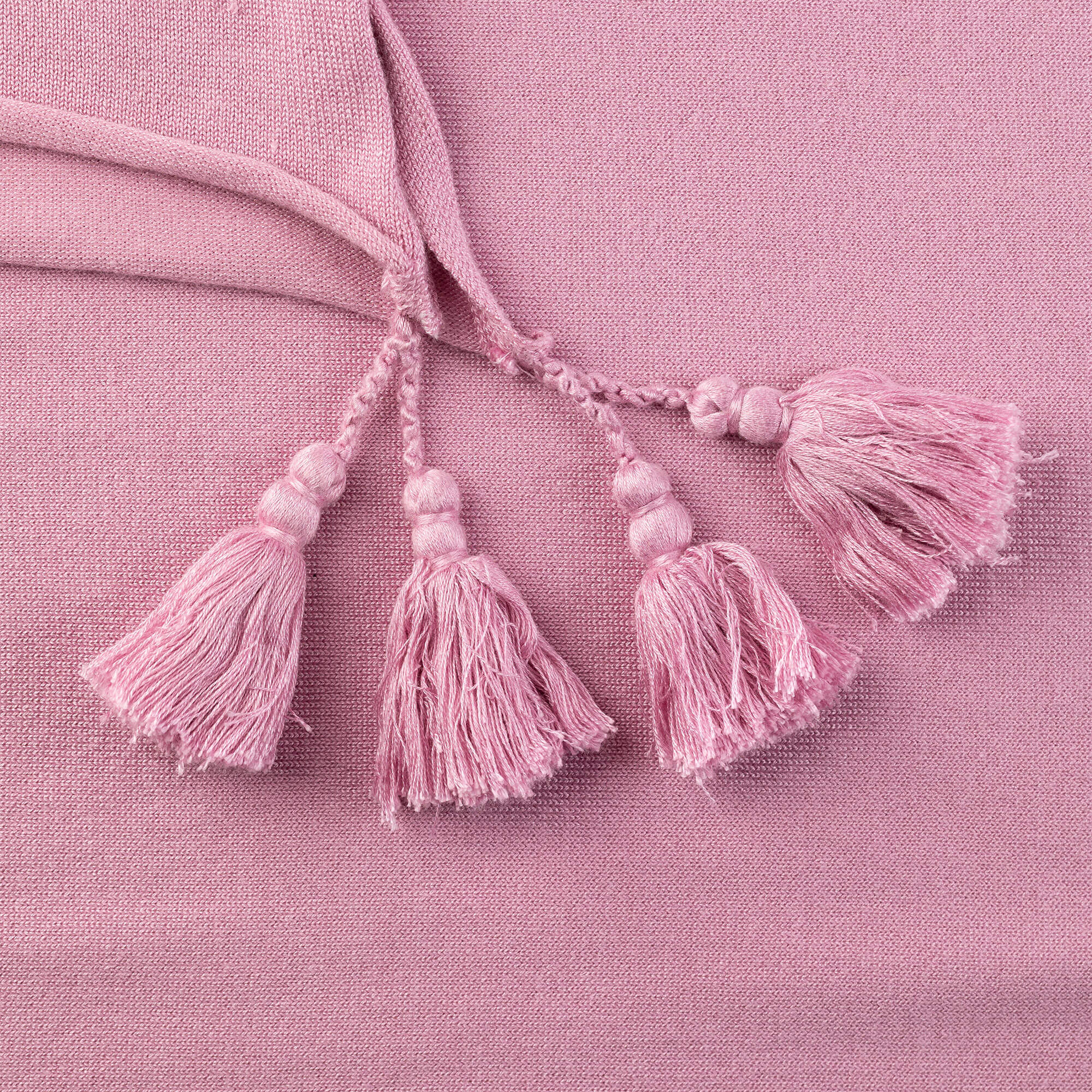 Detailansicht des Damen Poncho in der Farbe Rosa